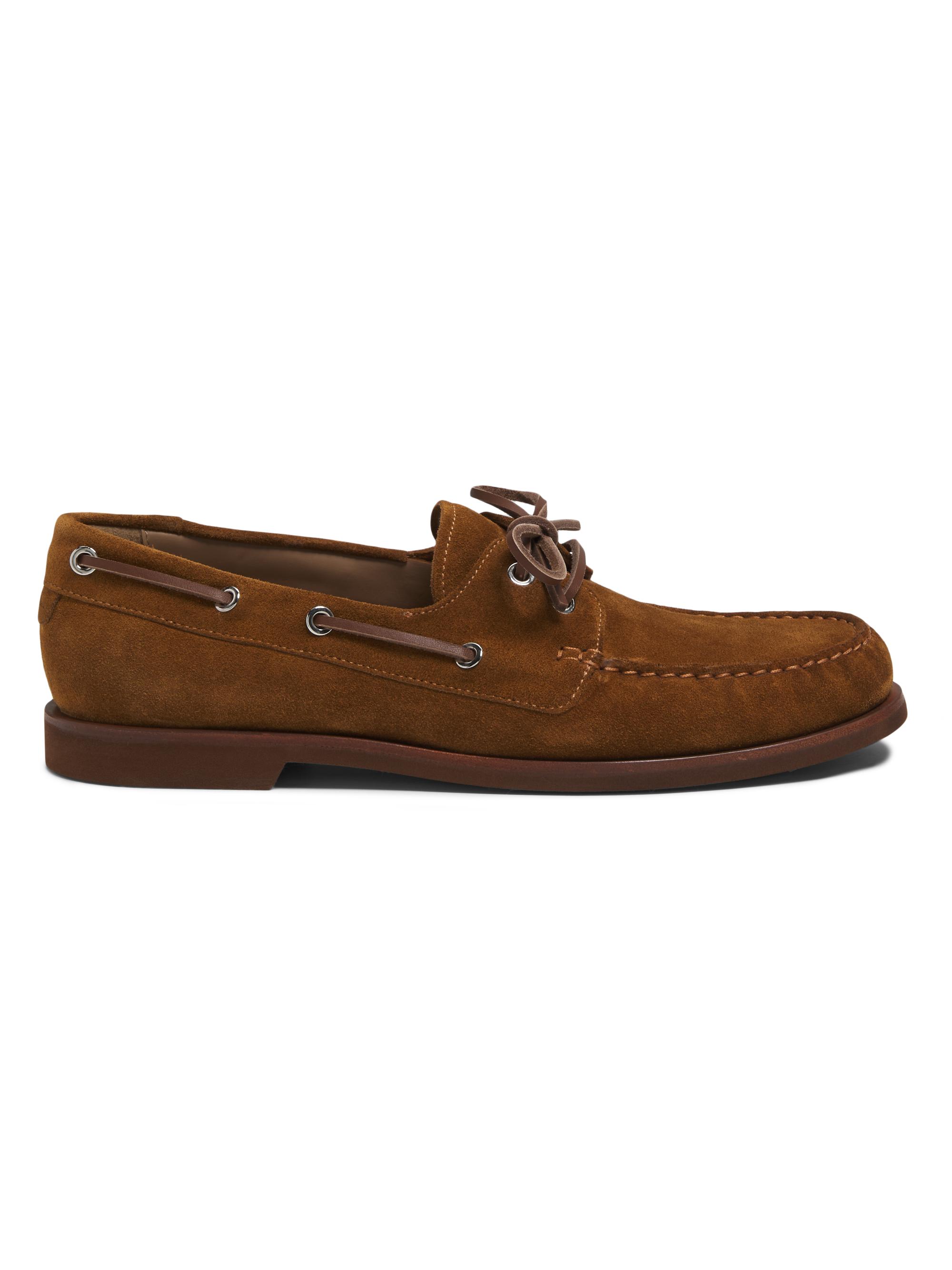 Gianvito Rossi Men's Vandée Suede Boat Shoes - Texas