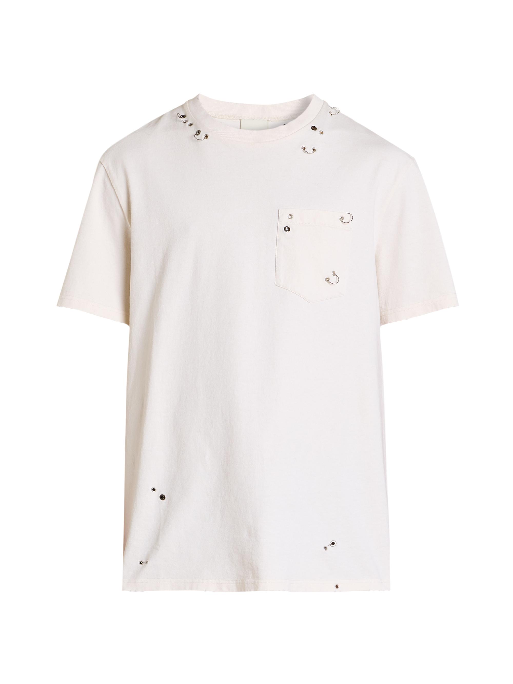 Isabel Marant Men's Yezra Cotton Crewneck T-Shirt - Ecru