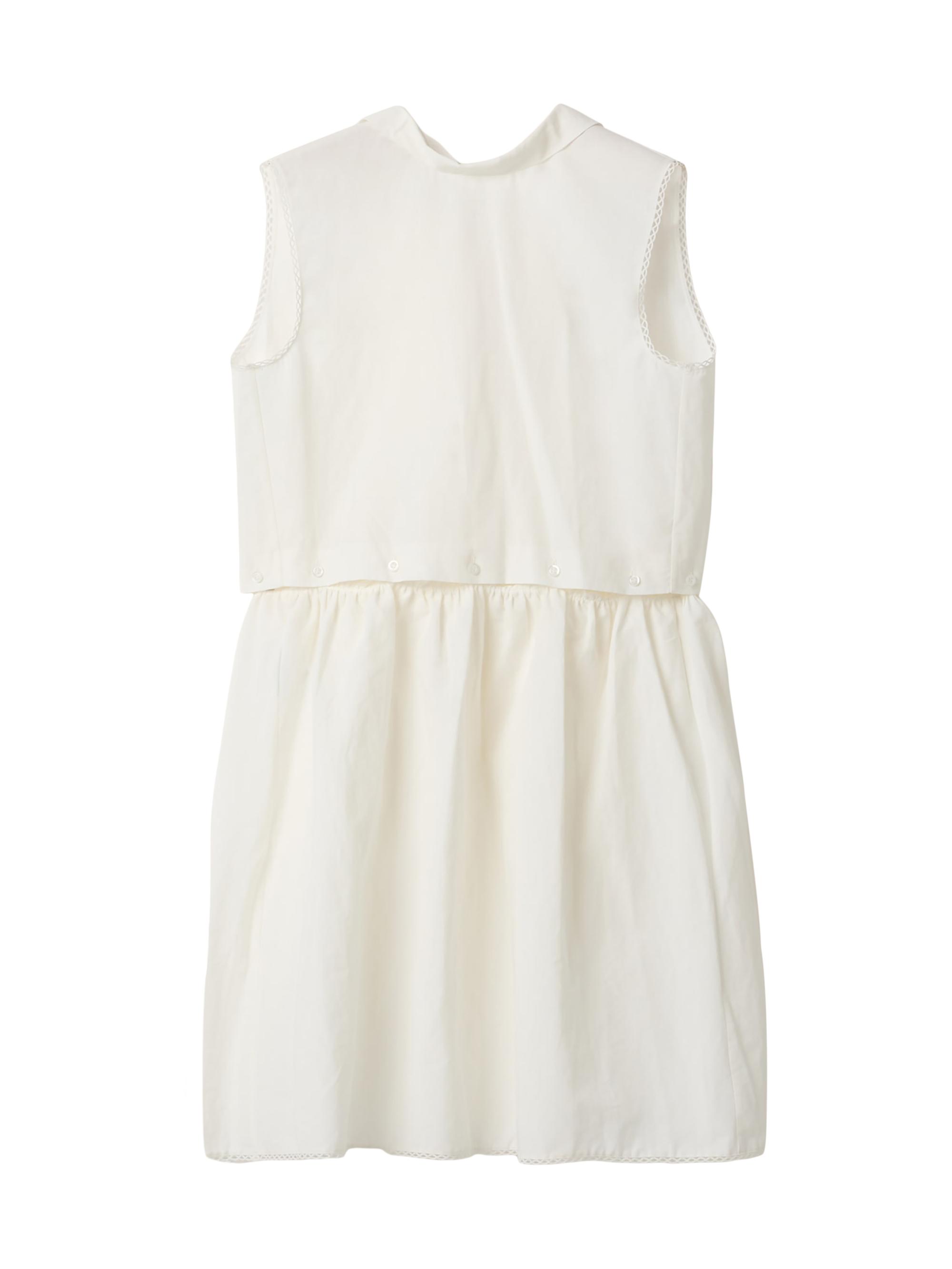 Miu Miu Women's Slubbed Poplin Dress - White