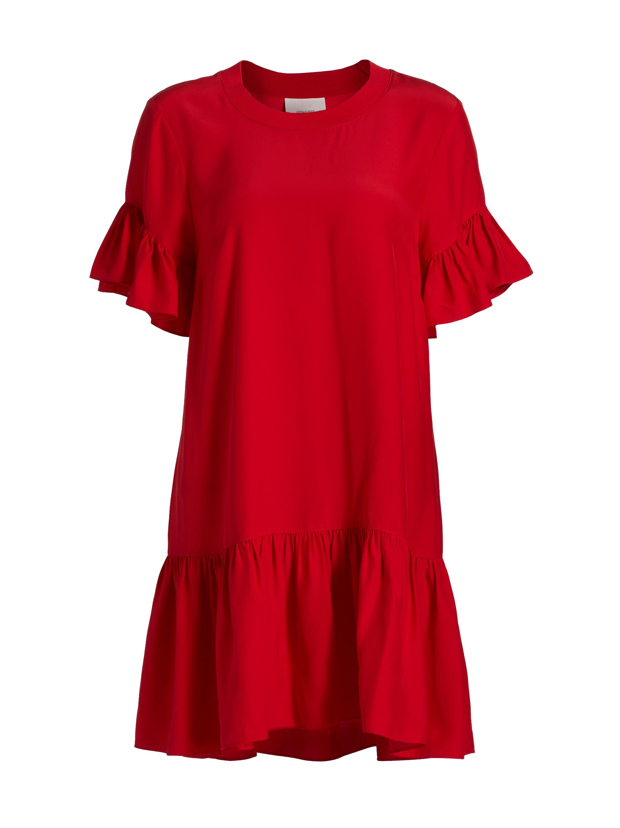 Cinq à Sept Women's Leilah Silk Minidress - Red Sapphire