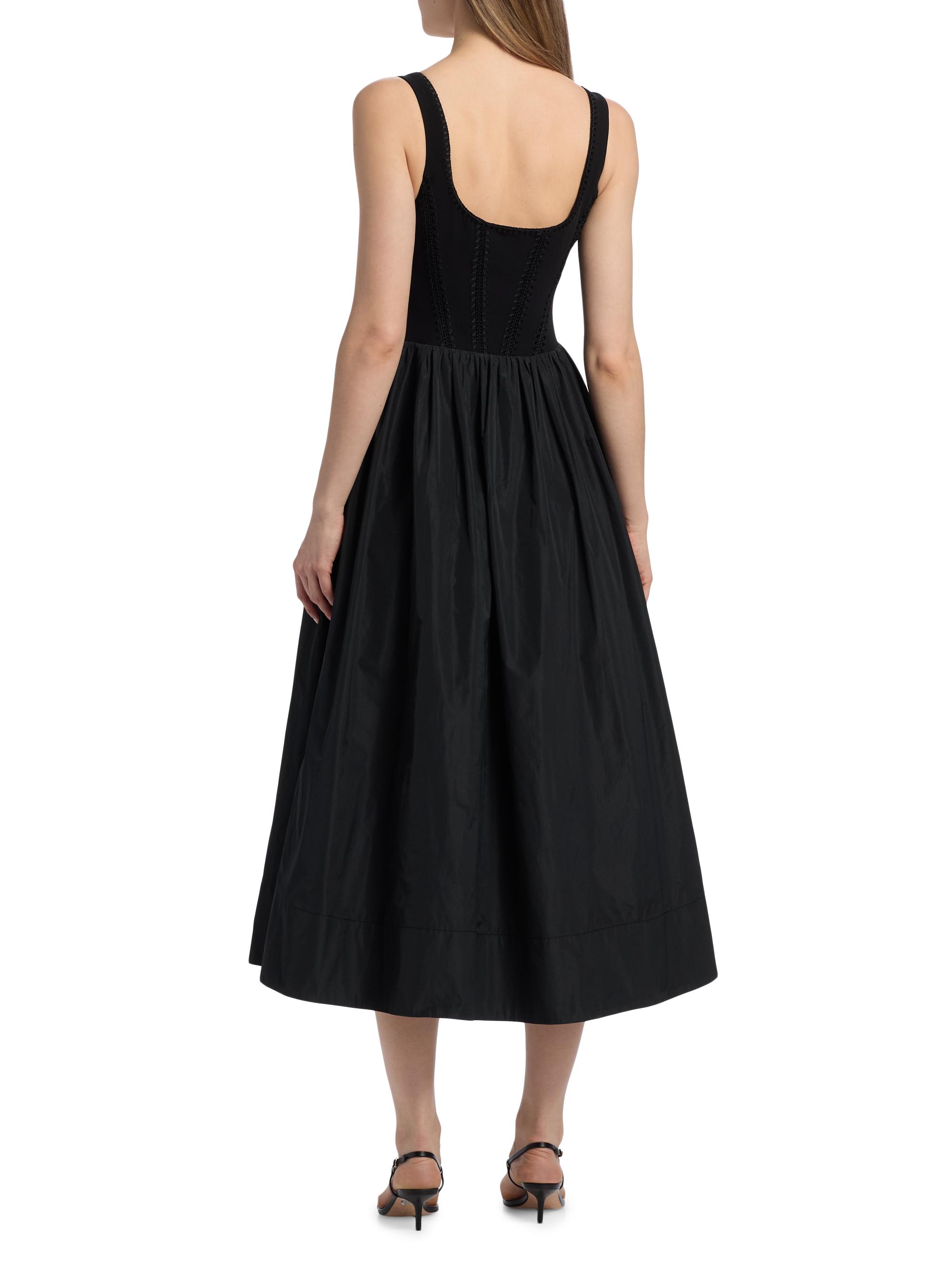 Cinq à Sept Martay Embroidered A-Line Midi-Dress | Saks Fifth Avenue
