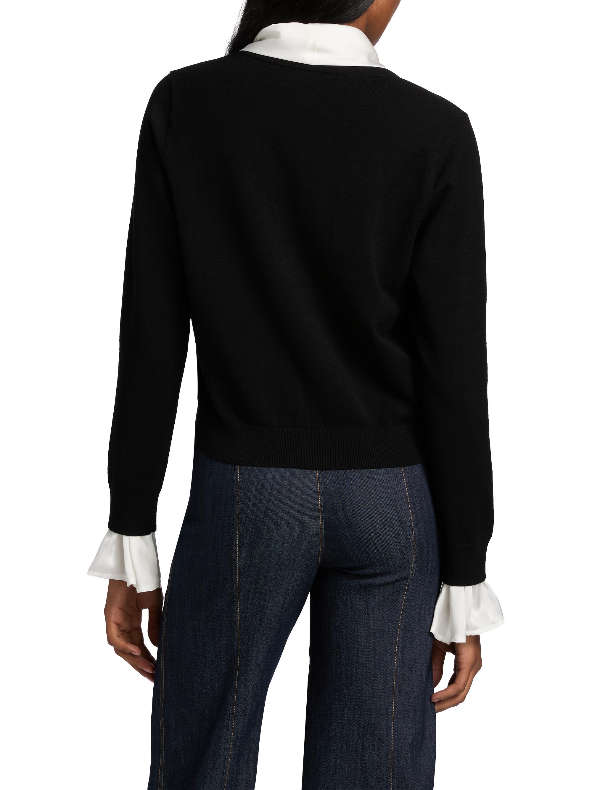 Cinq à Sept Lenu Tie-Neck Sweater | Saks Fifth Avenue