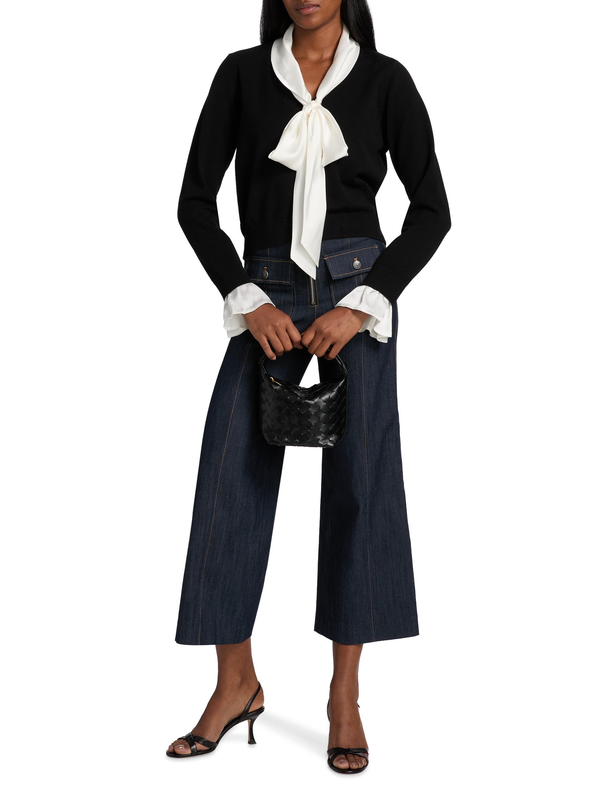 Cinq à Sept Lenu Tie-Neck Sweater | Saks Fifth Avenue