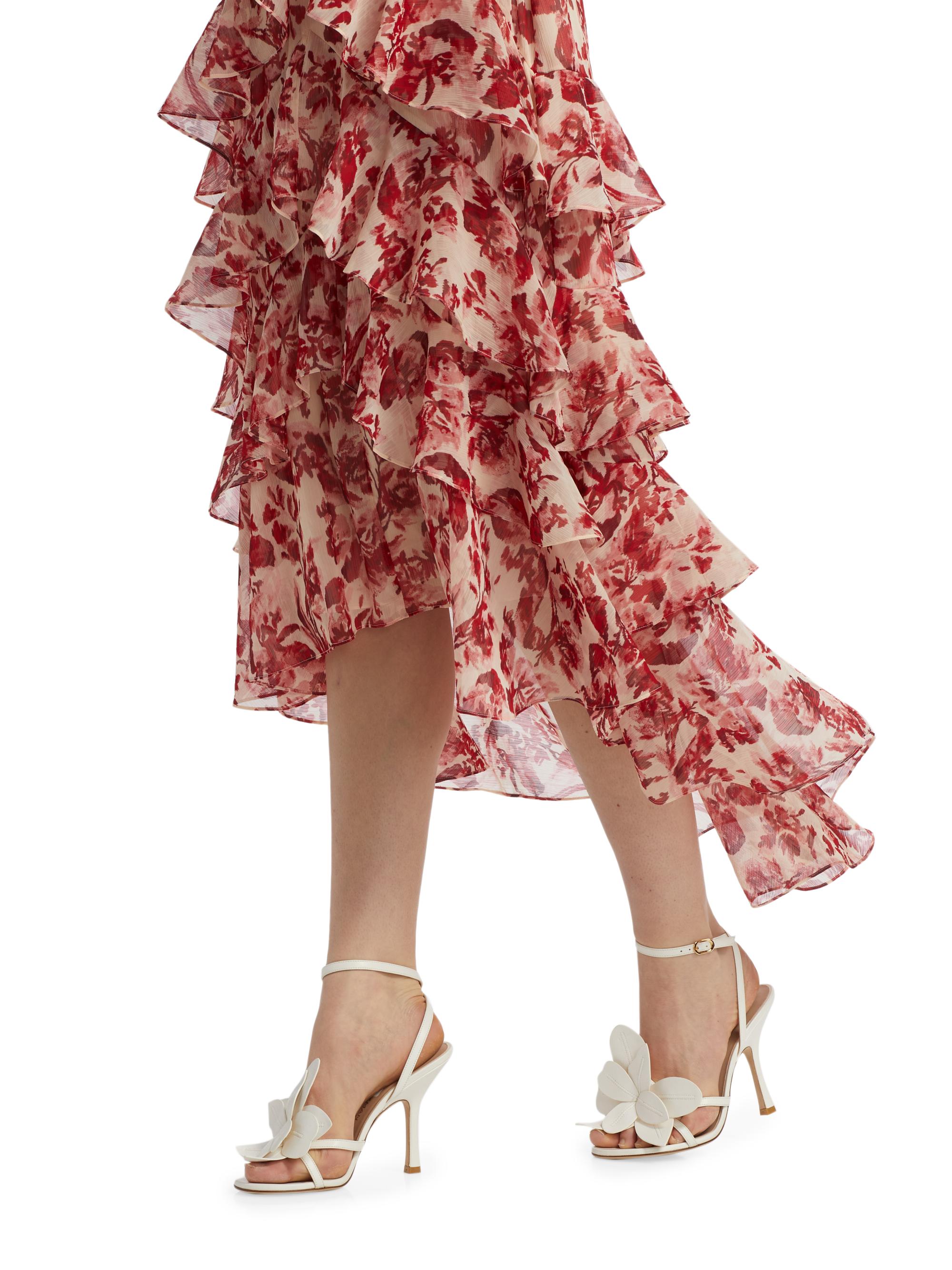 slim fit dress slacks Tatum Lace Maxi Skirt in Cream main image 0