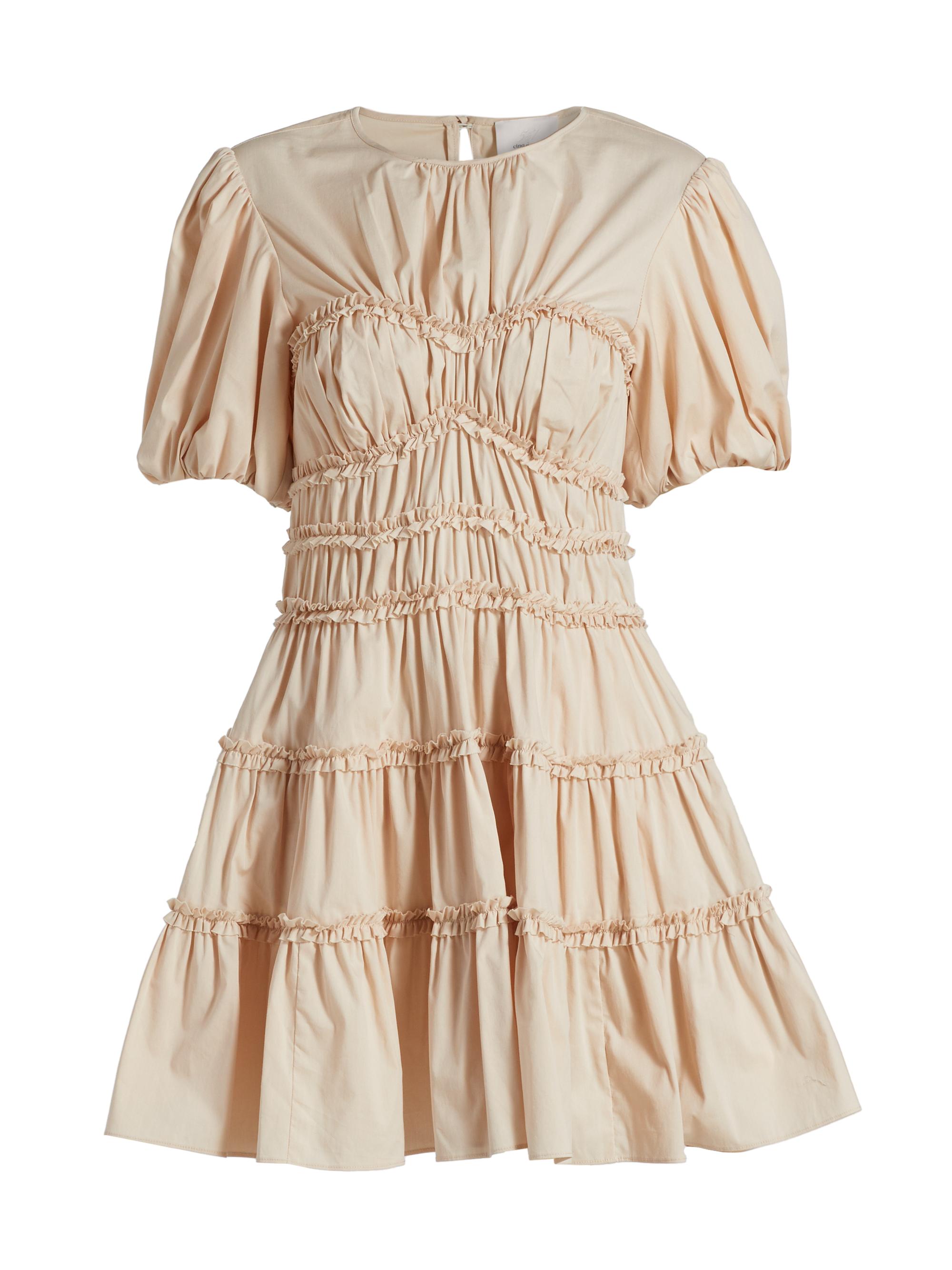 Cinq à Sept Women's Sirrina Gathered A-Line Minidress - Blush Dune