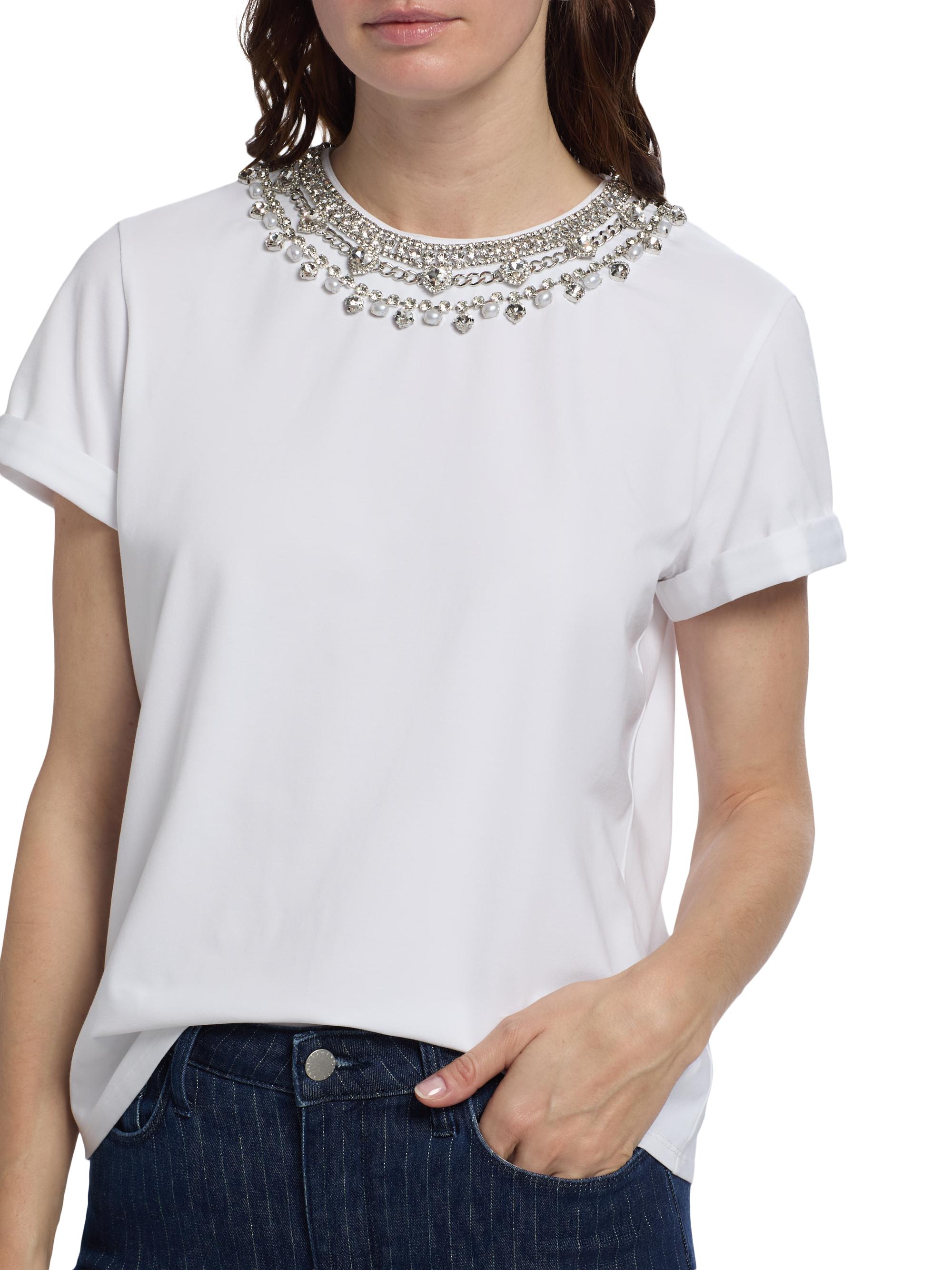 Cinq à Sept Necklace T-Shirt | Saks Fifth Avenue
