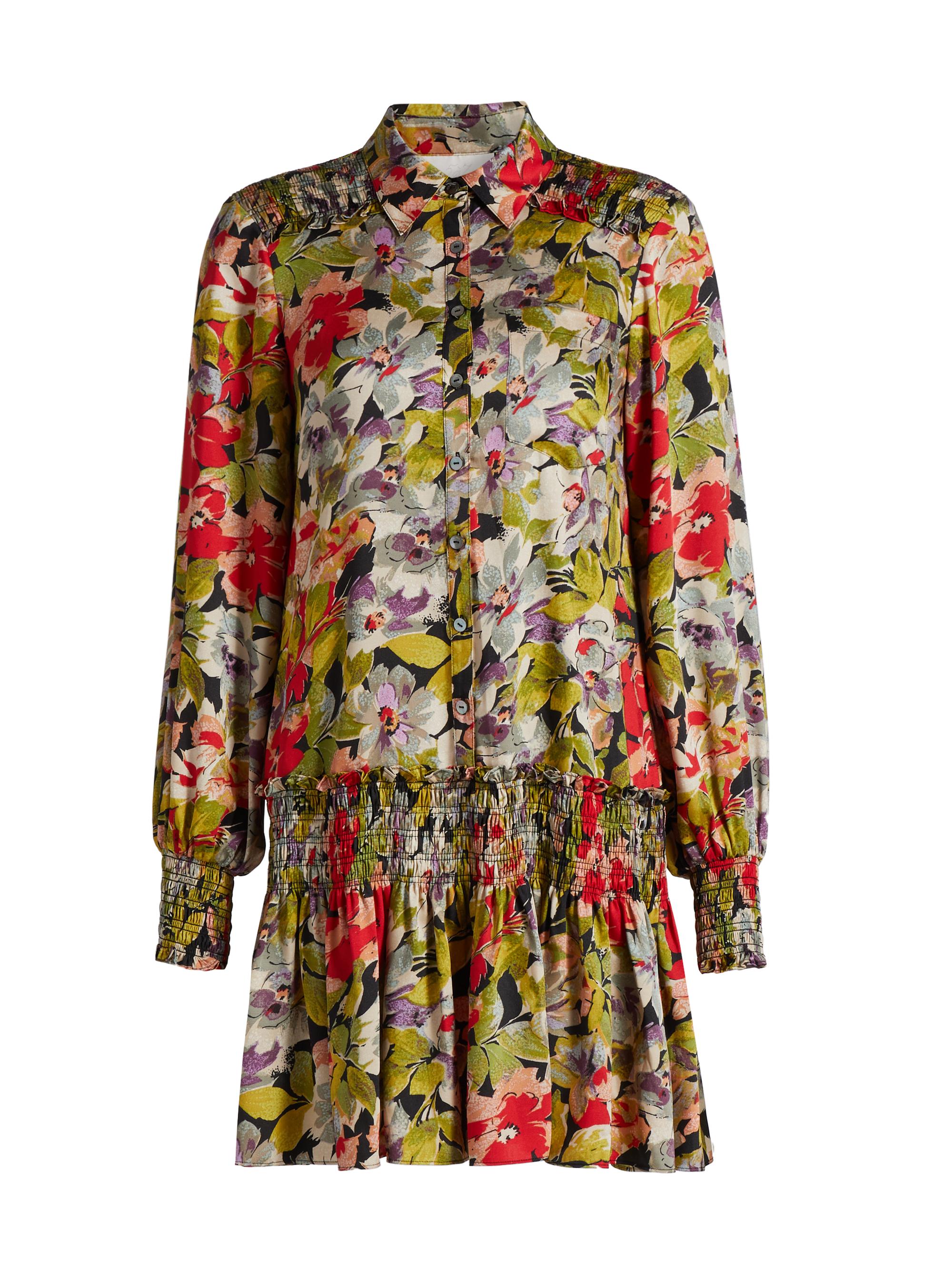 Cinq à Sept Women's Canyon Bloom Damia Floral Minidress - Black Multi