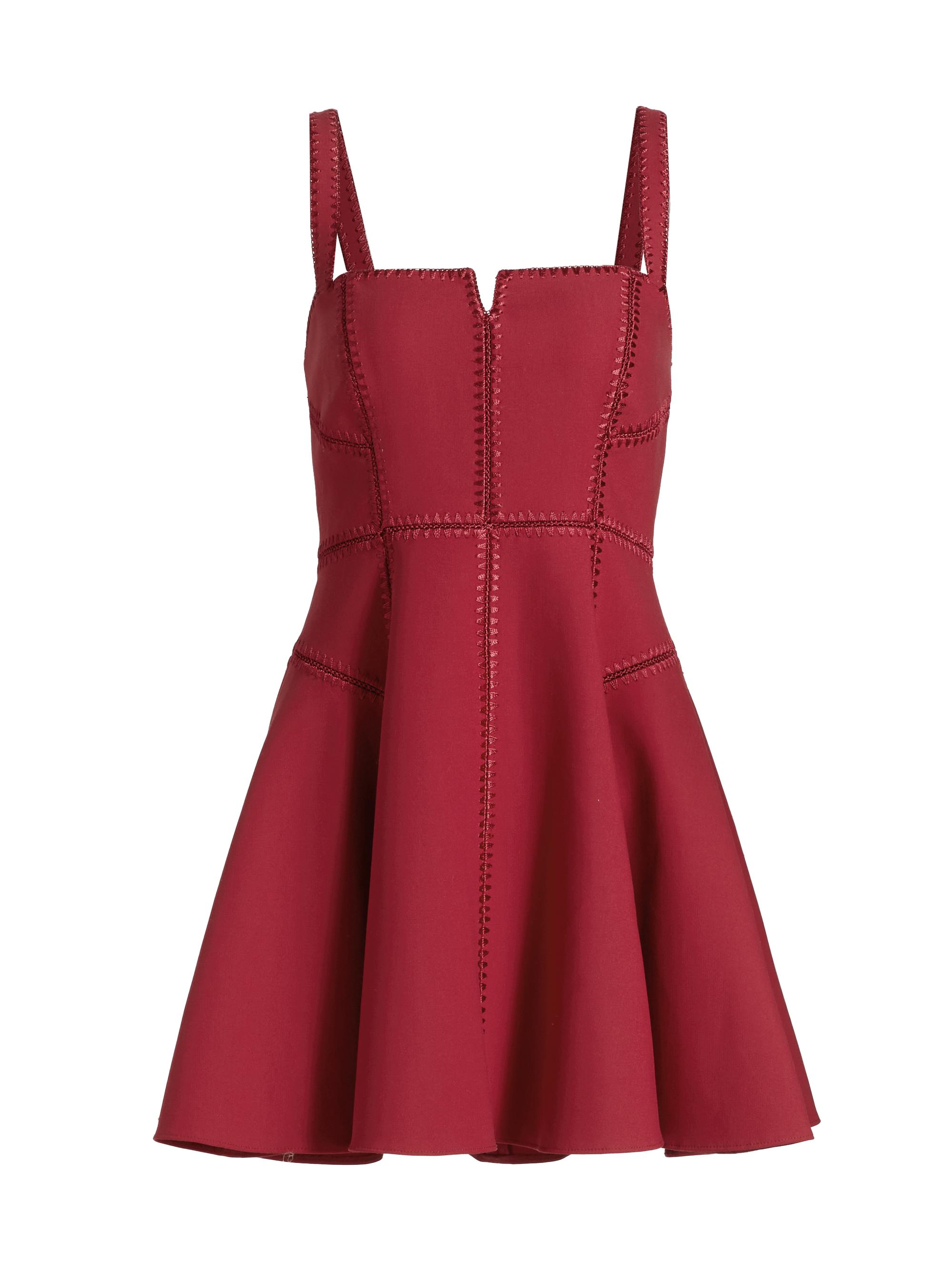 Cinq à Sept Women's Jelena Contrast-Trimmed Minidress - Cherry Rose