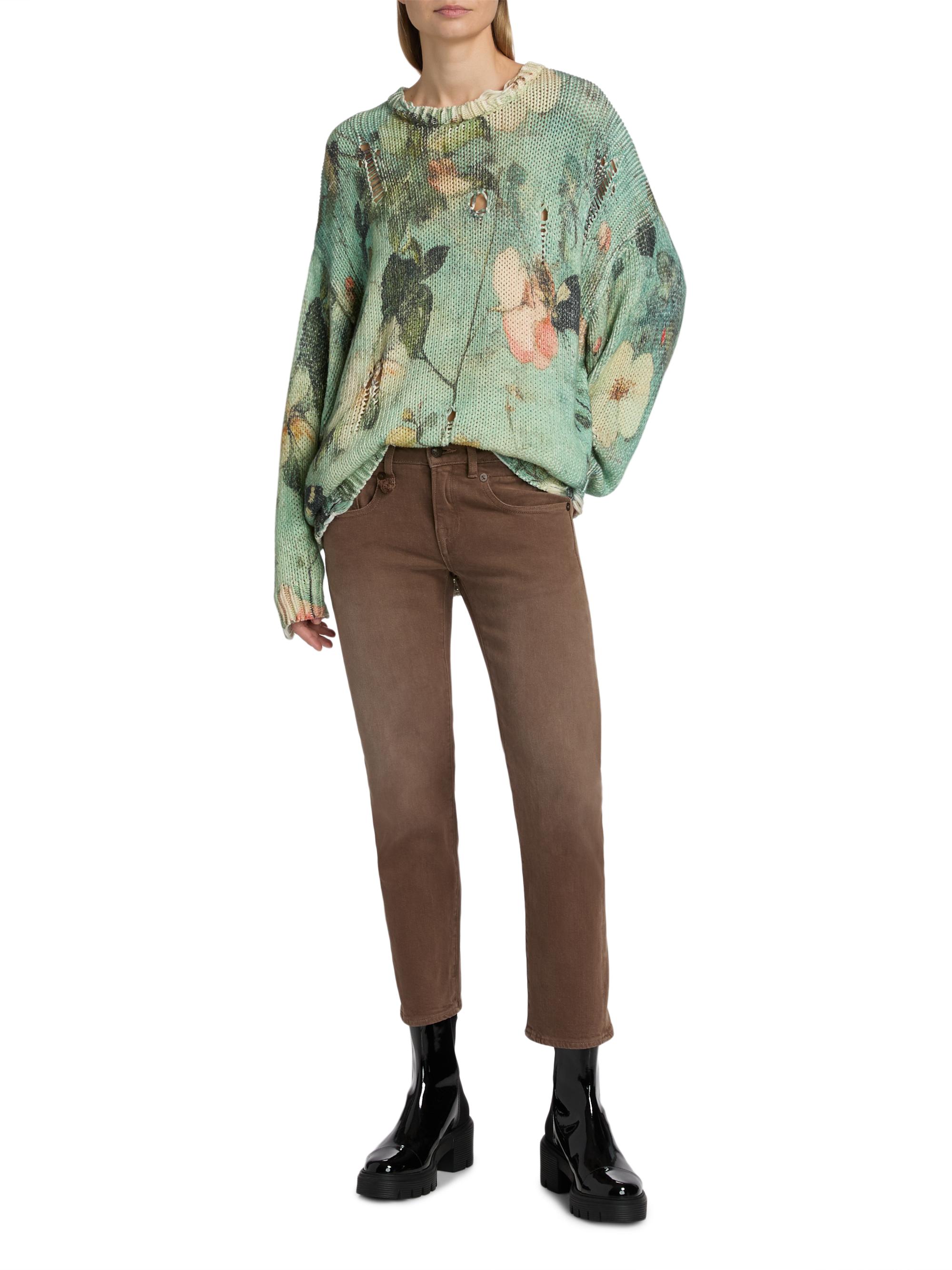 美品♡L'Appartement♡R13 OVER SIZE C/N KNIT R13 Crossover Jeans | Saks Fifth Avenue