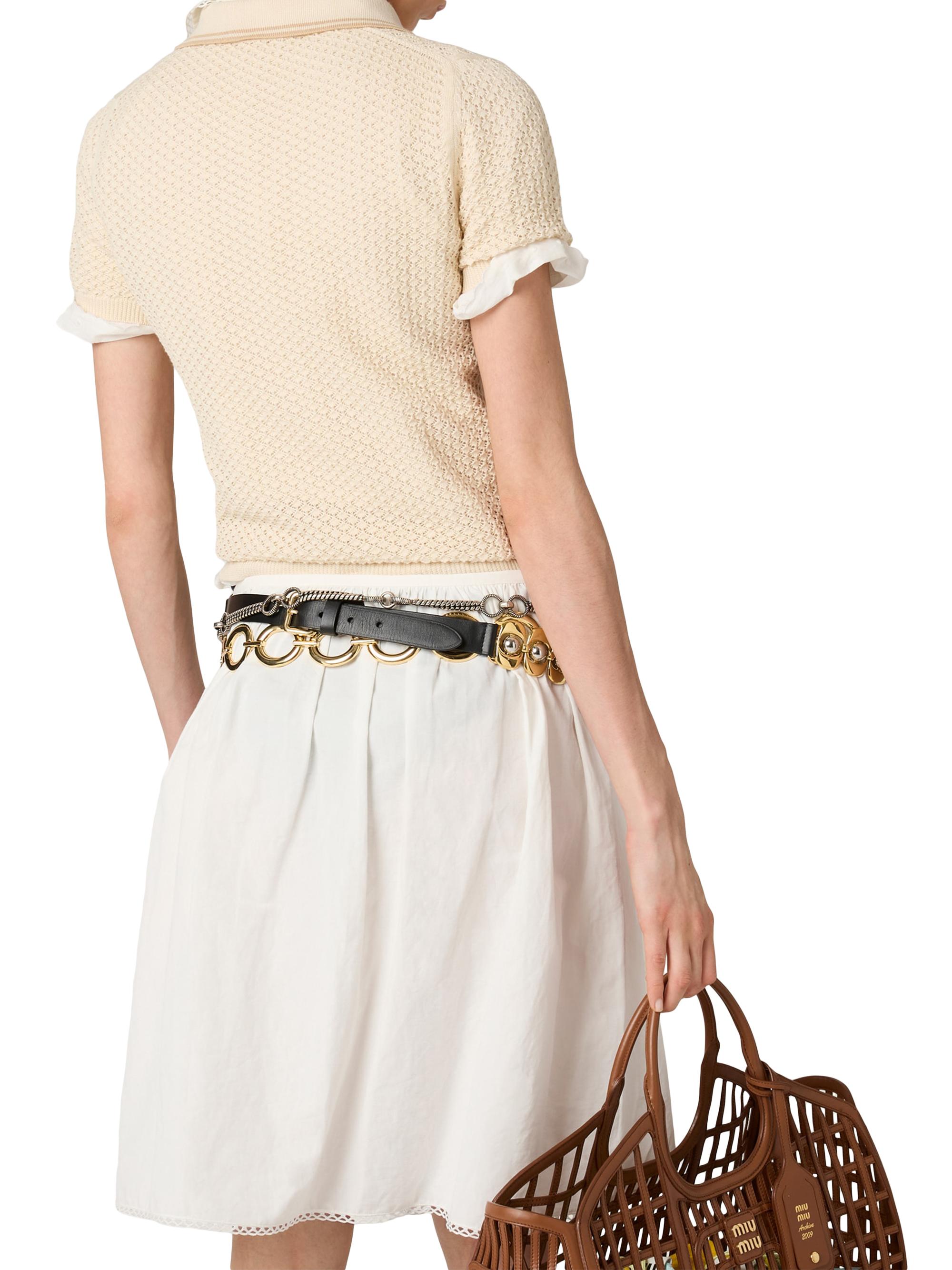 Miu Miu Cotton Polo Shirt | Saks Fifth Avenue