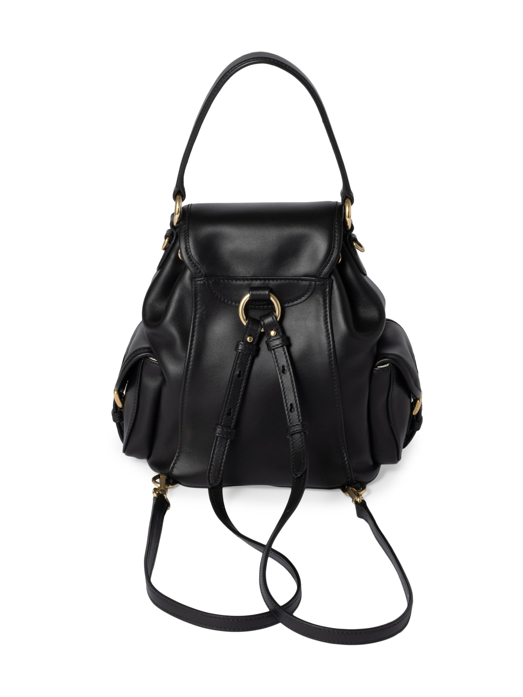 Miu Miu Leather Backpack | Saks Fifth Avenue