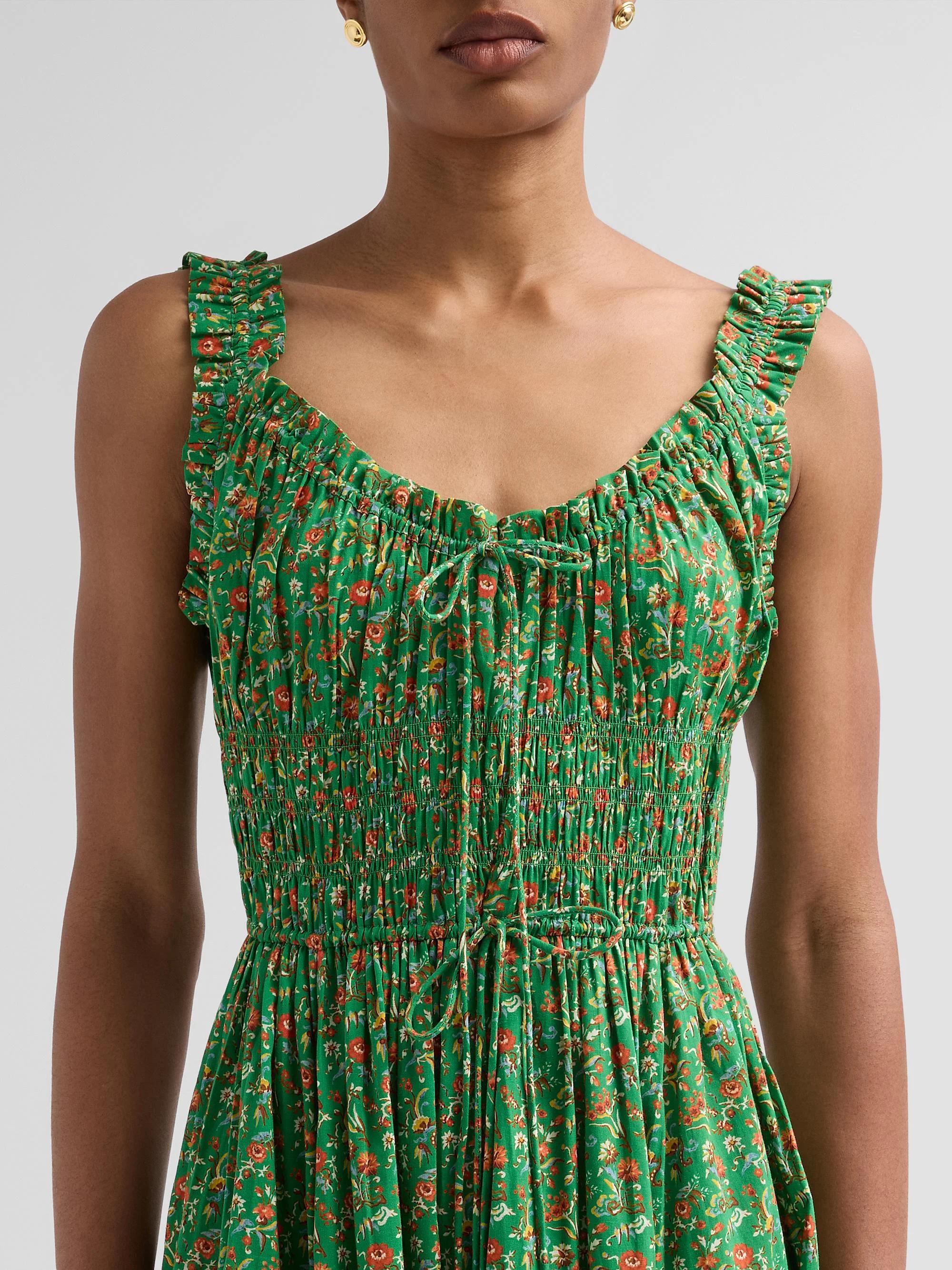 DÔEN Emmaretta Floral Cotton Dress | Saks Fifth Avenue