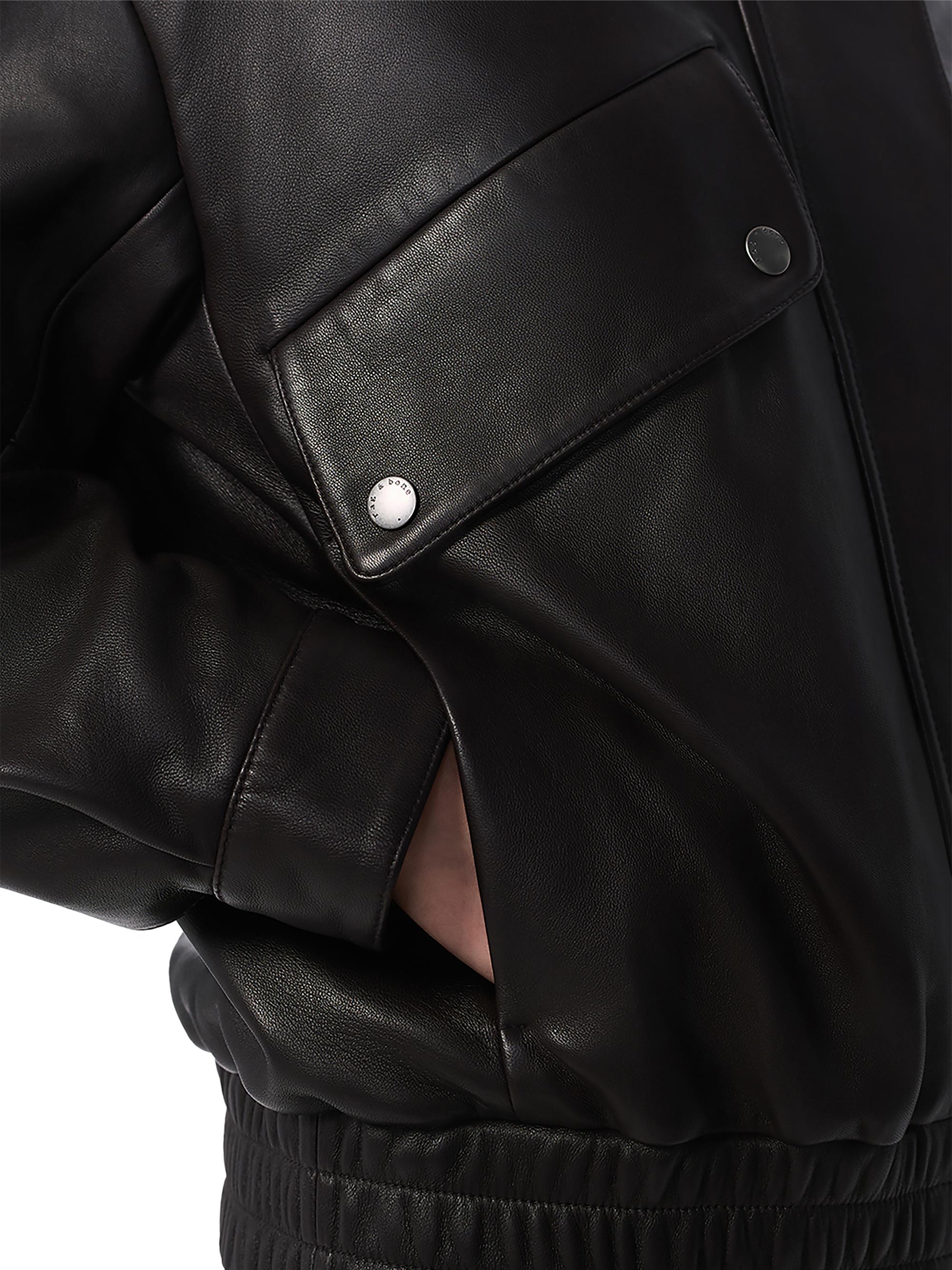 rag & bone Aria Leather Bomber Jacket | Saks Fifth Avenue