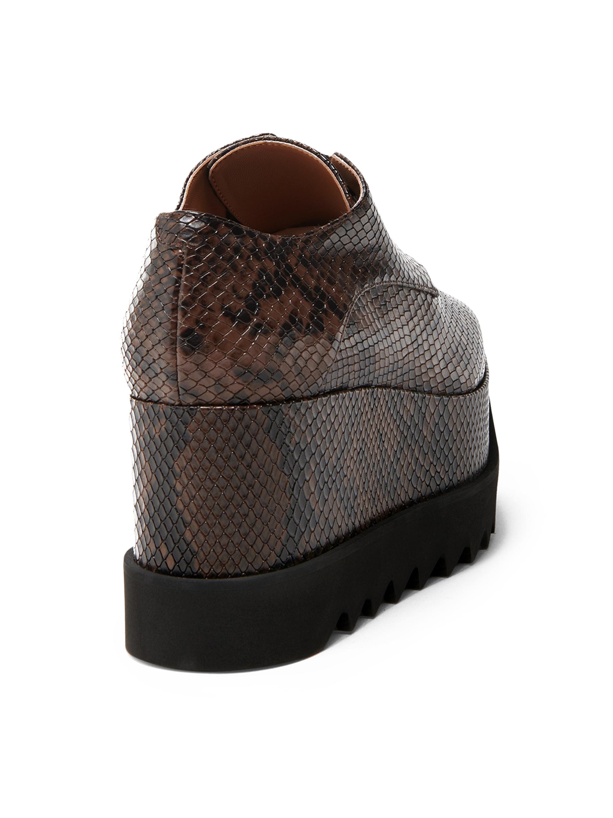 Stella McCartney Elyse Snakeskin-Printed Platform Sneakers | Saks