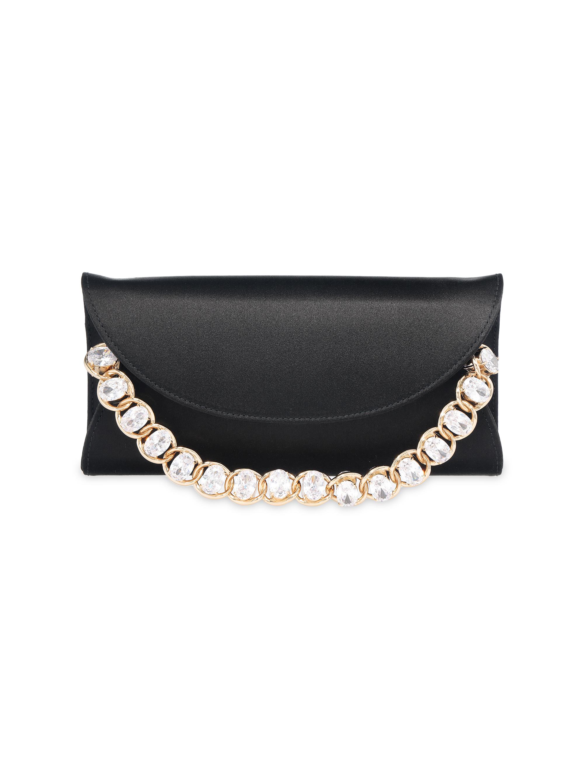 Judith Leiber Couture Women's Taylor Satin Convertible Clutch - Champagne Black