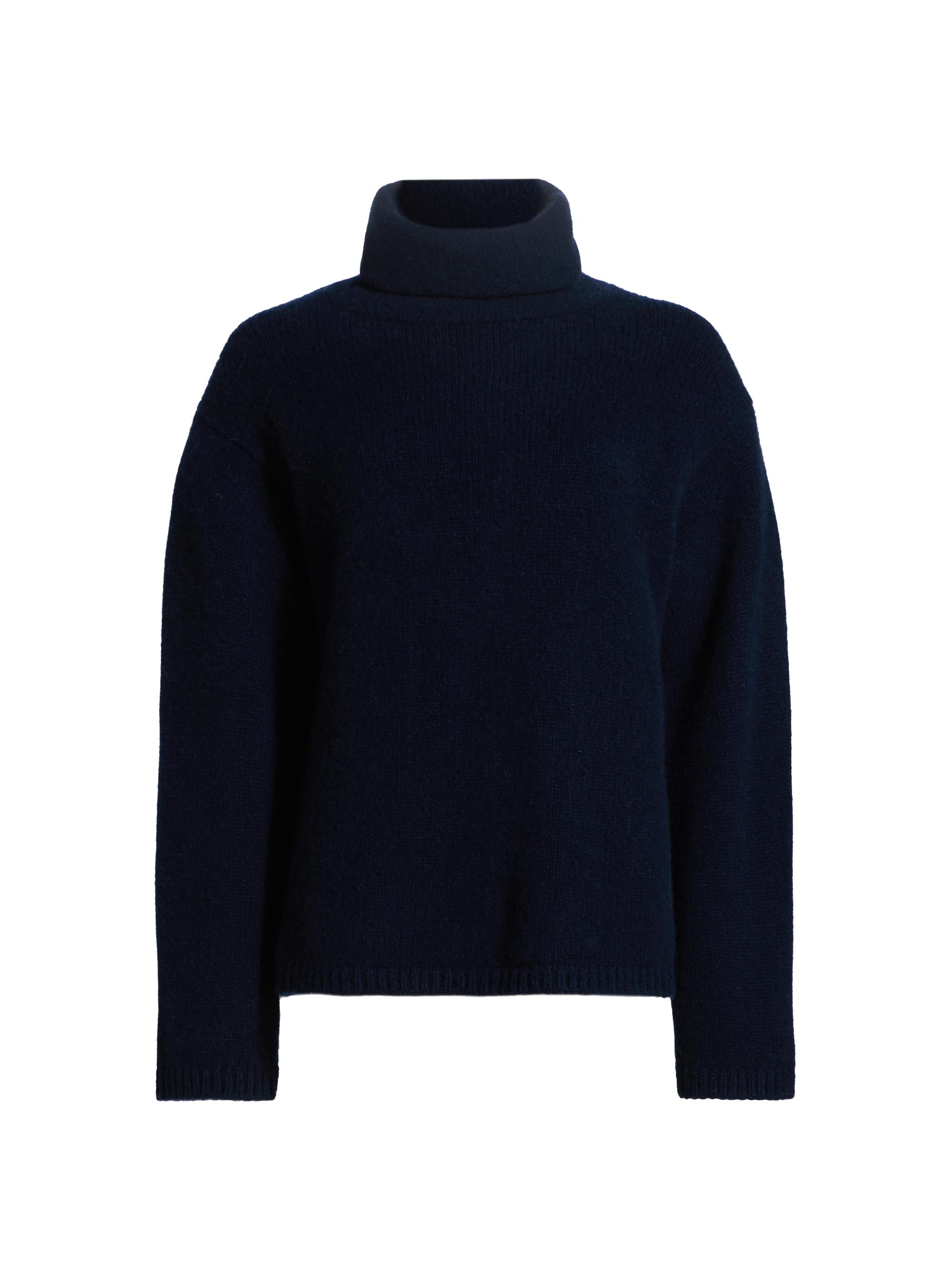 The Elder Statesman Women's Turtleneck Cashmere Sweater - Navy