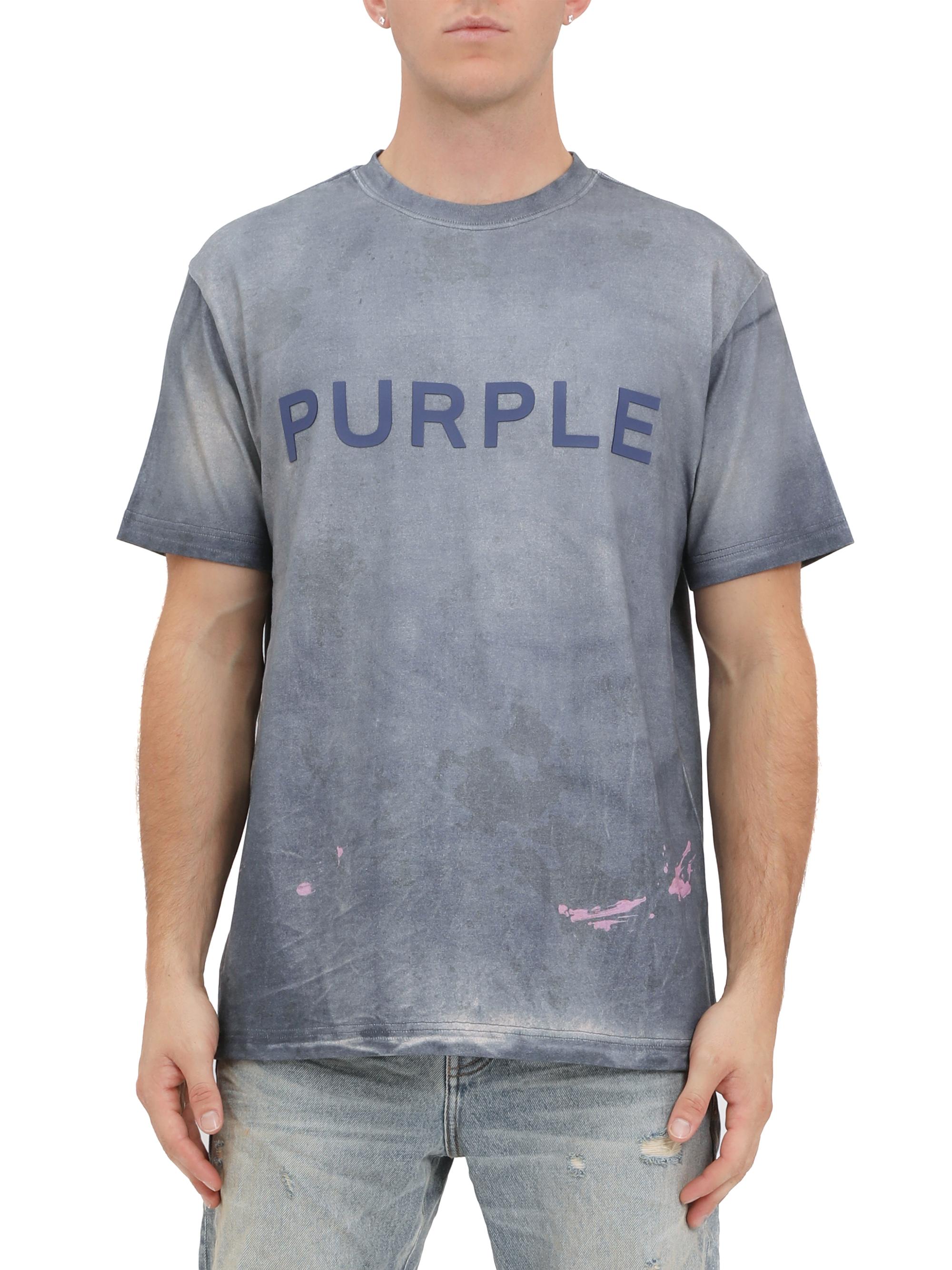 Purple Brand Men's Heavyweight Cotton Jersey T-Shirt - Blue