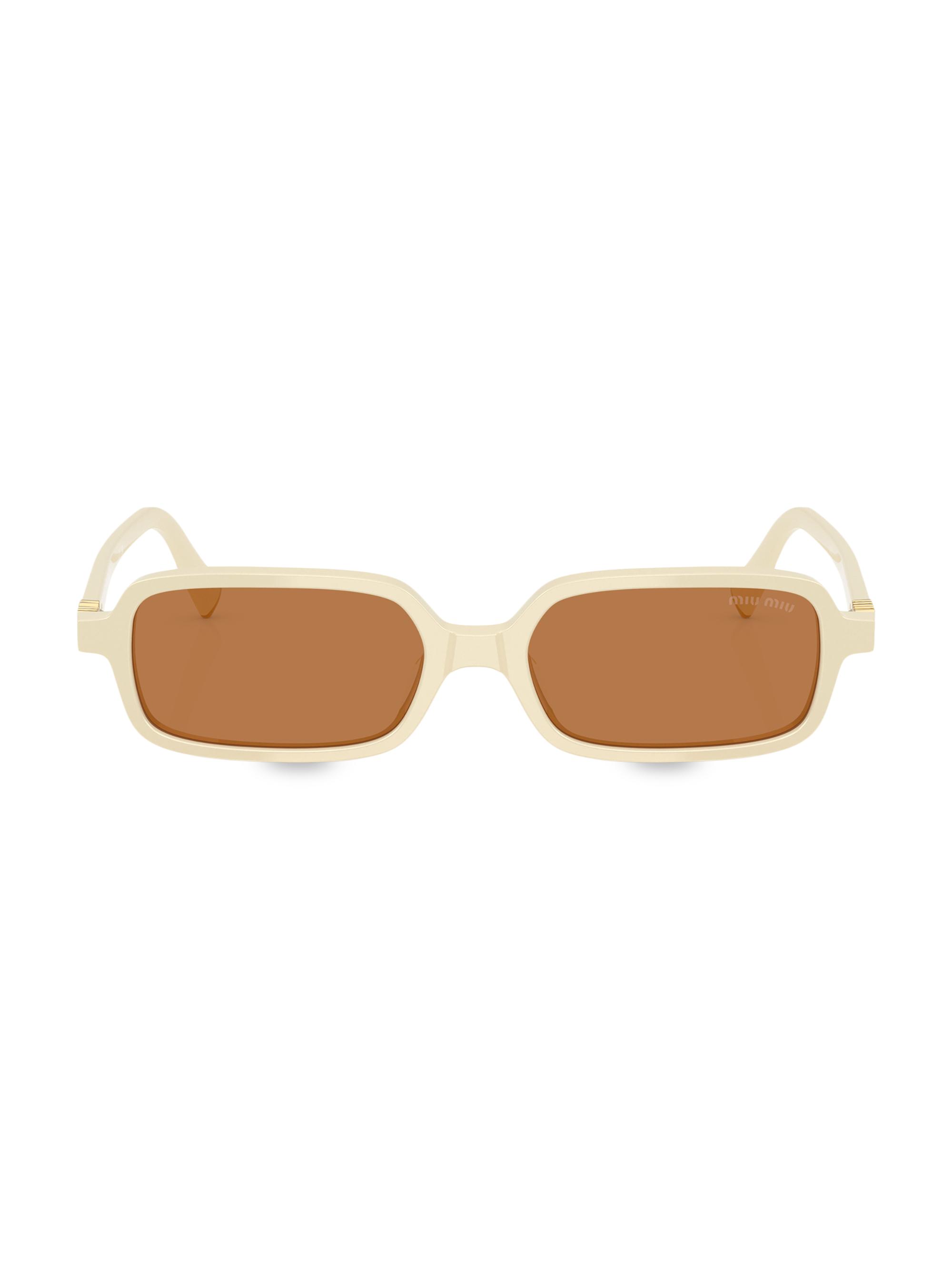 Miu Miu Women's 51MM Rectangular Sunglasses -  Brown