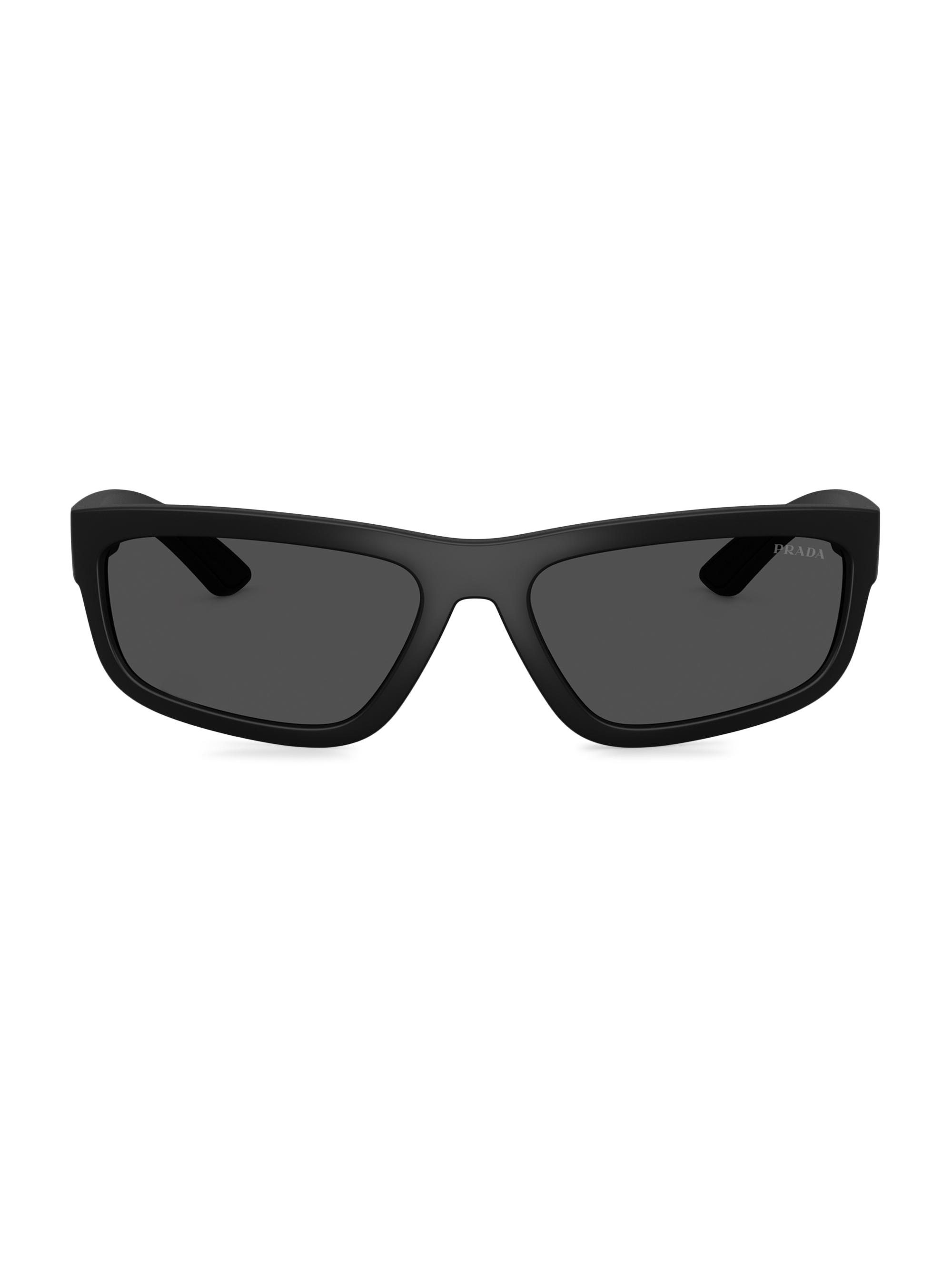 小物 PRADA sunglasses black Prada 52MM Rectangular Sunglasses | Saks Fifth Avenue