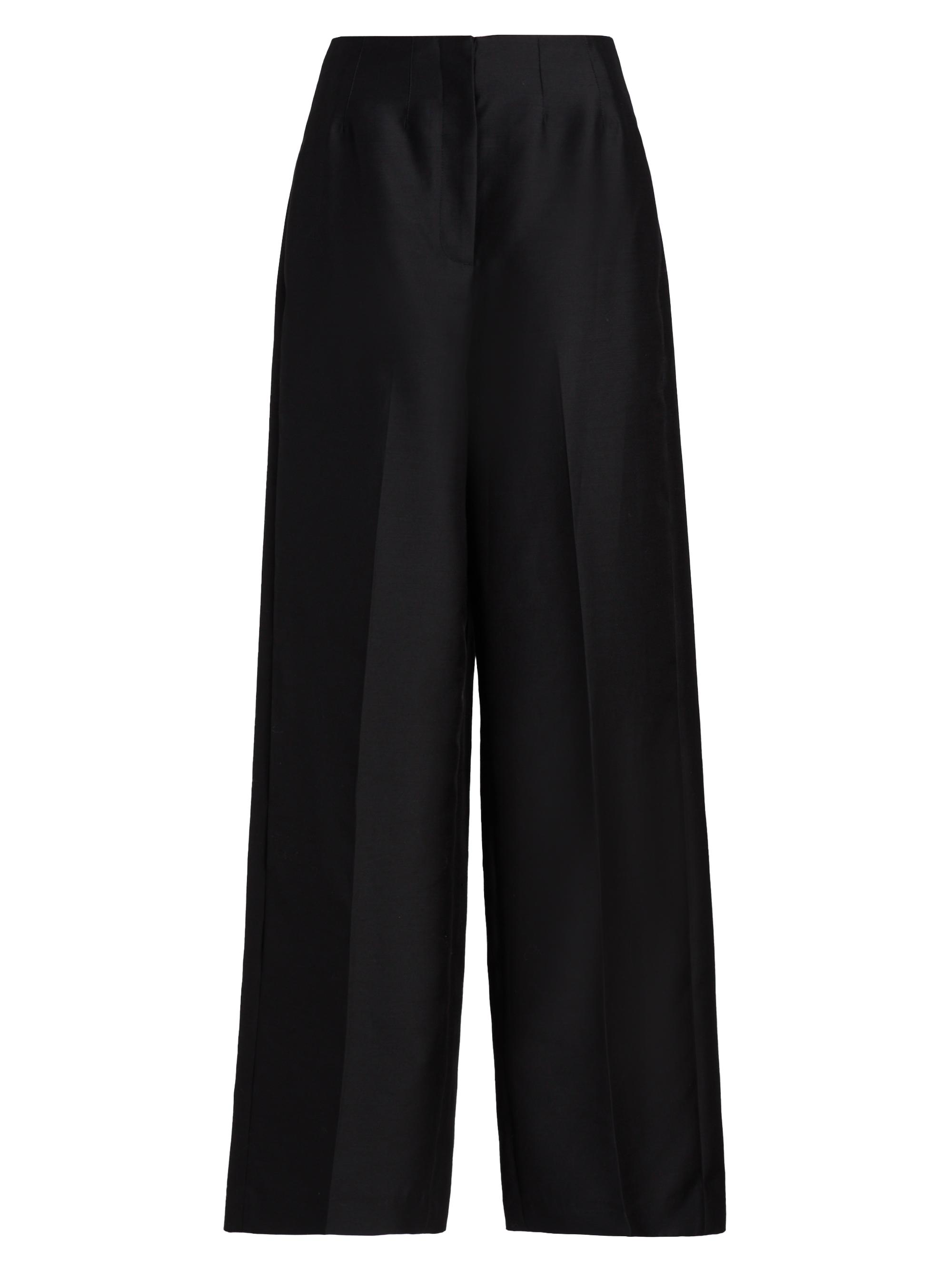 Heirlome Women's Delilah Wool-Silk Trousers - Black