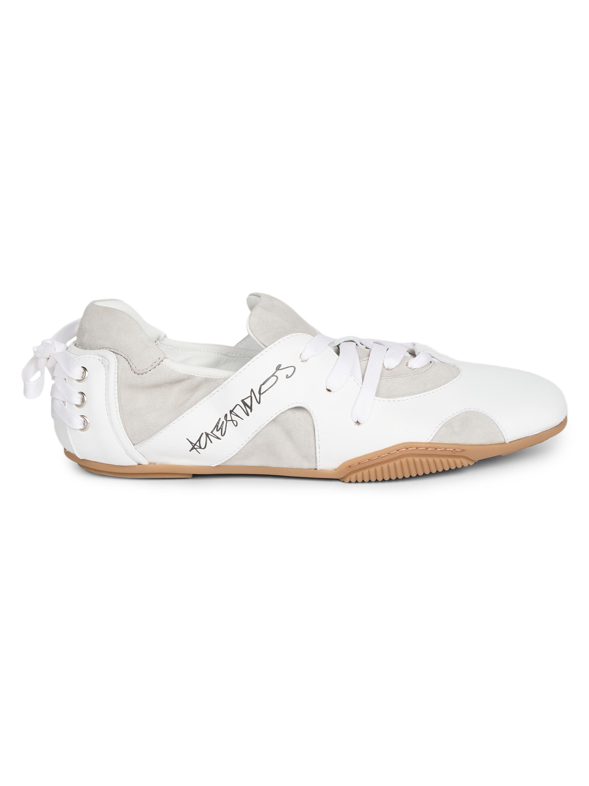 Acne Studios Men's Bilaria Up M Leather Low-Top Sneakers - Off White