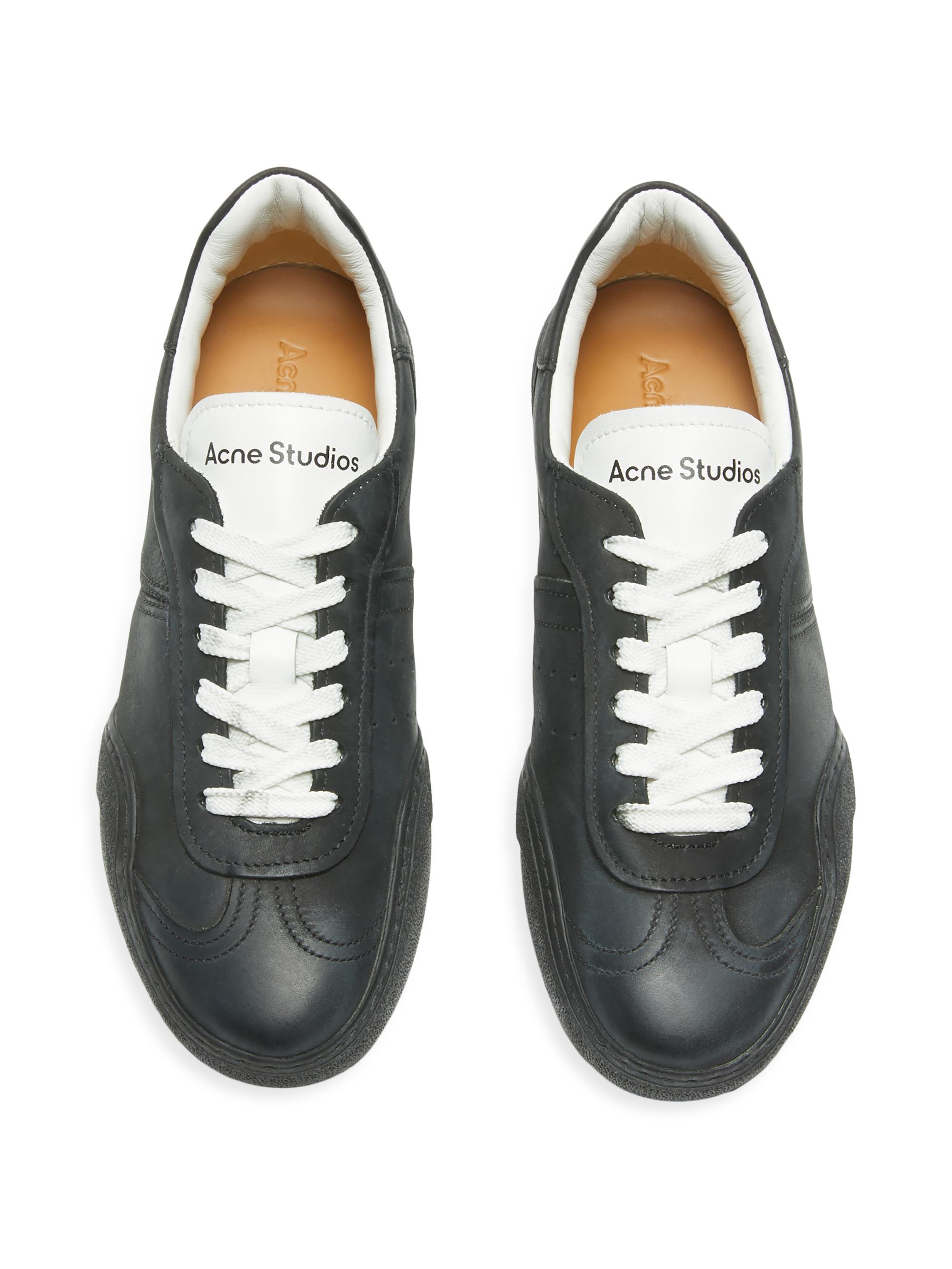 Acne Studios Bars Nubuk Leather Low-Top Sneakers | Saks Fifth Avenue
