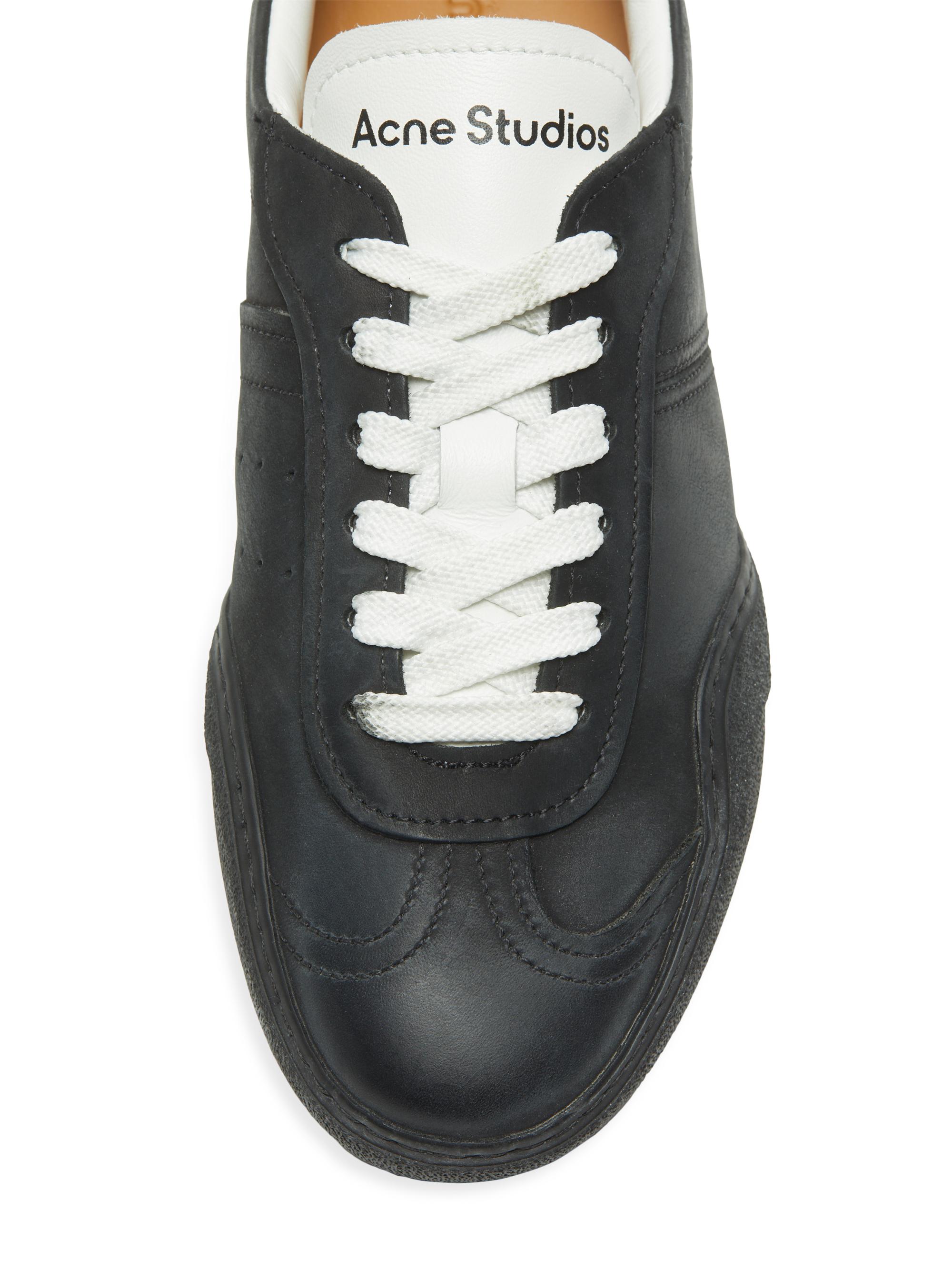 Acne Studios Bars Nubuk Leather Low-Top Sneakers | Saks Fifth Avenue
