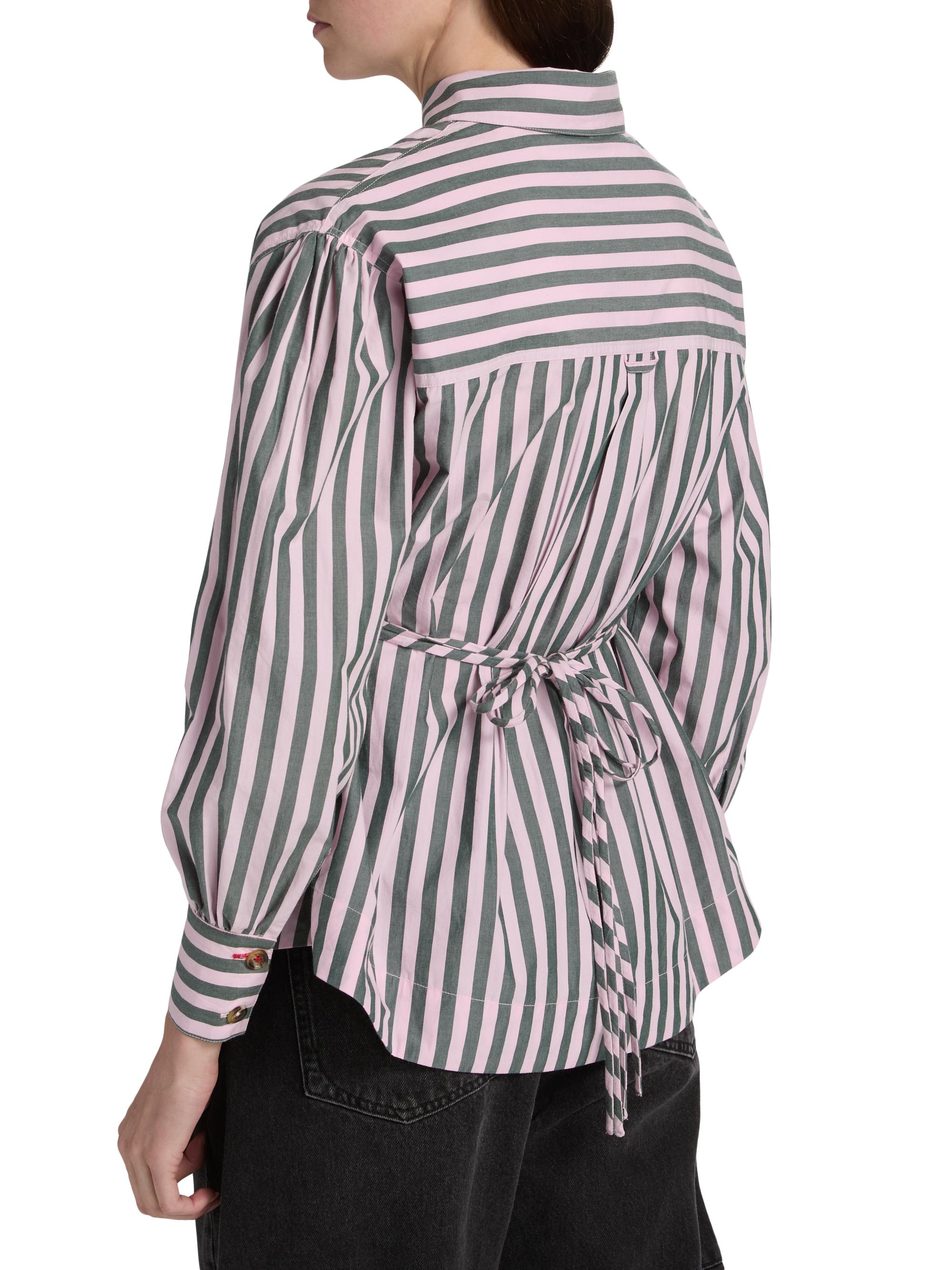 Damson Madder Lux Stripe Wrap Shirt | Saks Fifth Avenue