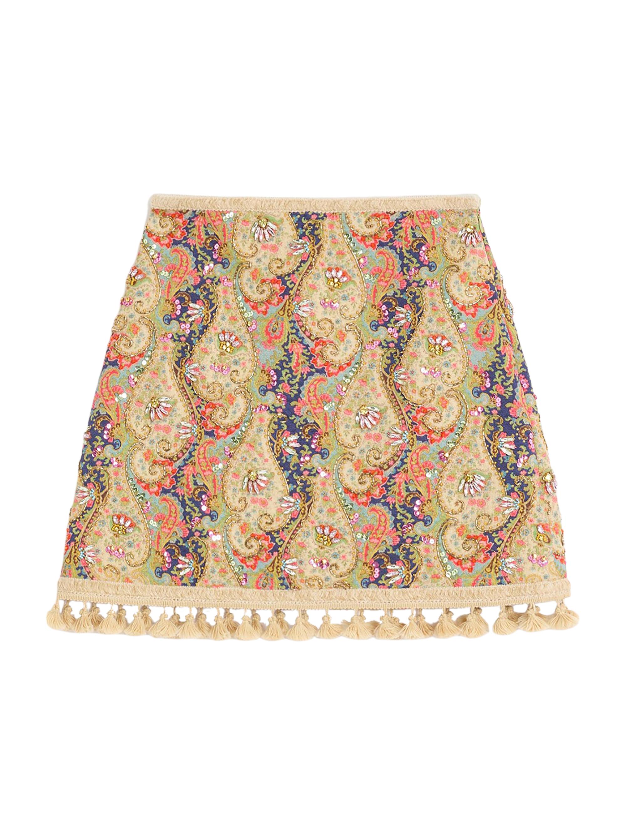 Valentino Garavani Women's Embroidered Skirt on Piquet