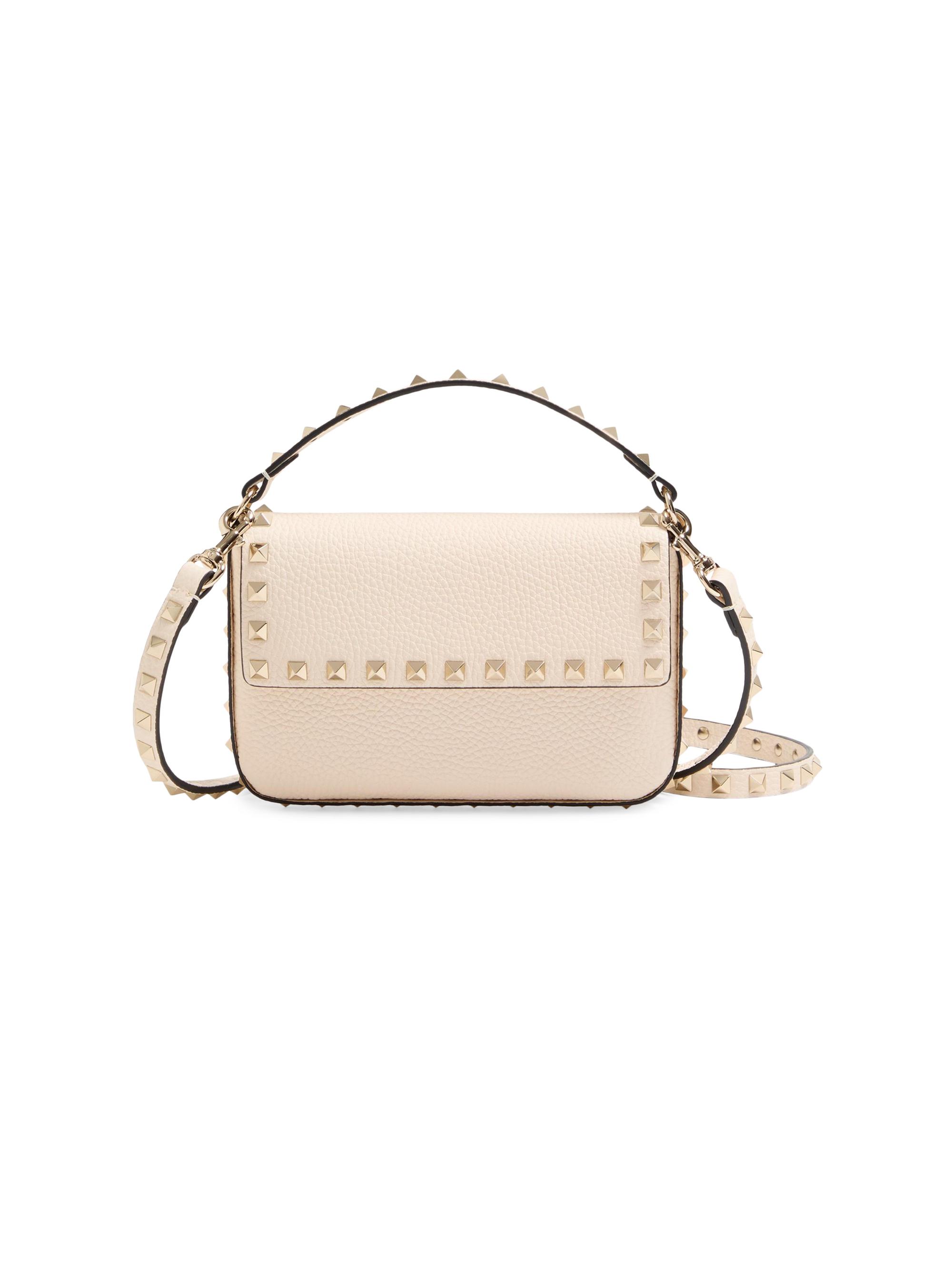 Valentino Garavani Women's Rockstud Grainy Calfskin Pouch - Light