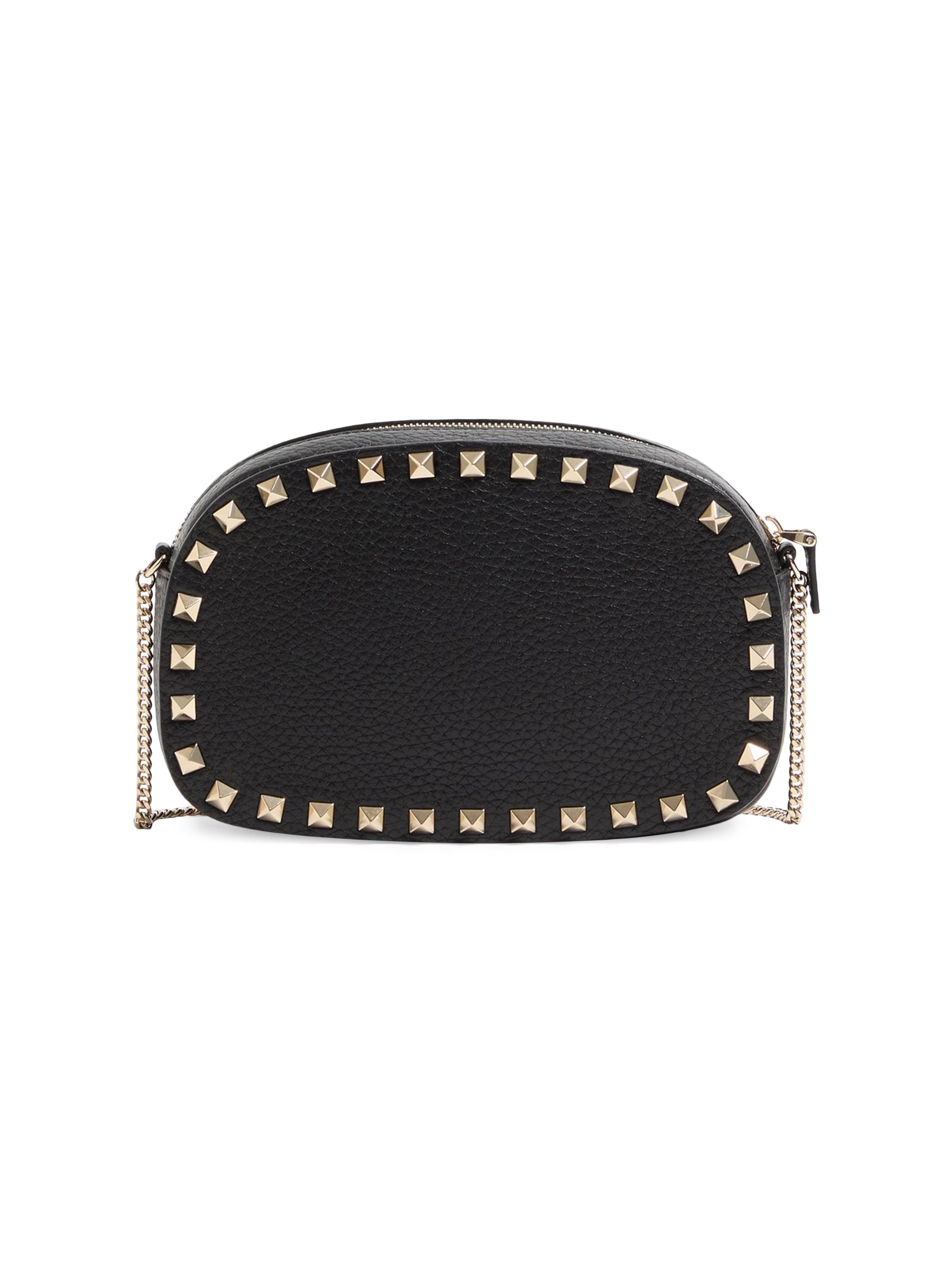 Mini Rockstud Crossbody Bag in Grainy Calfskin