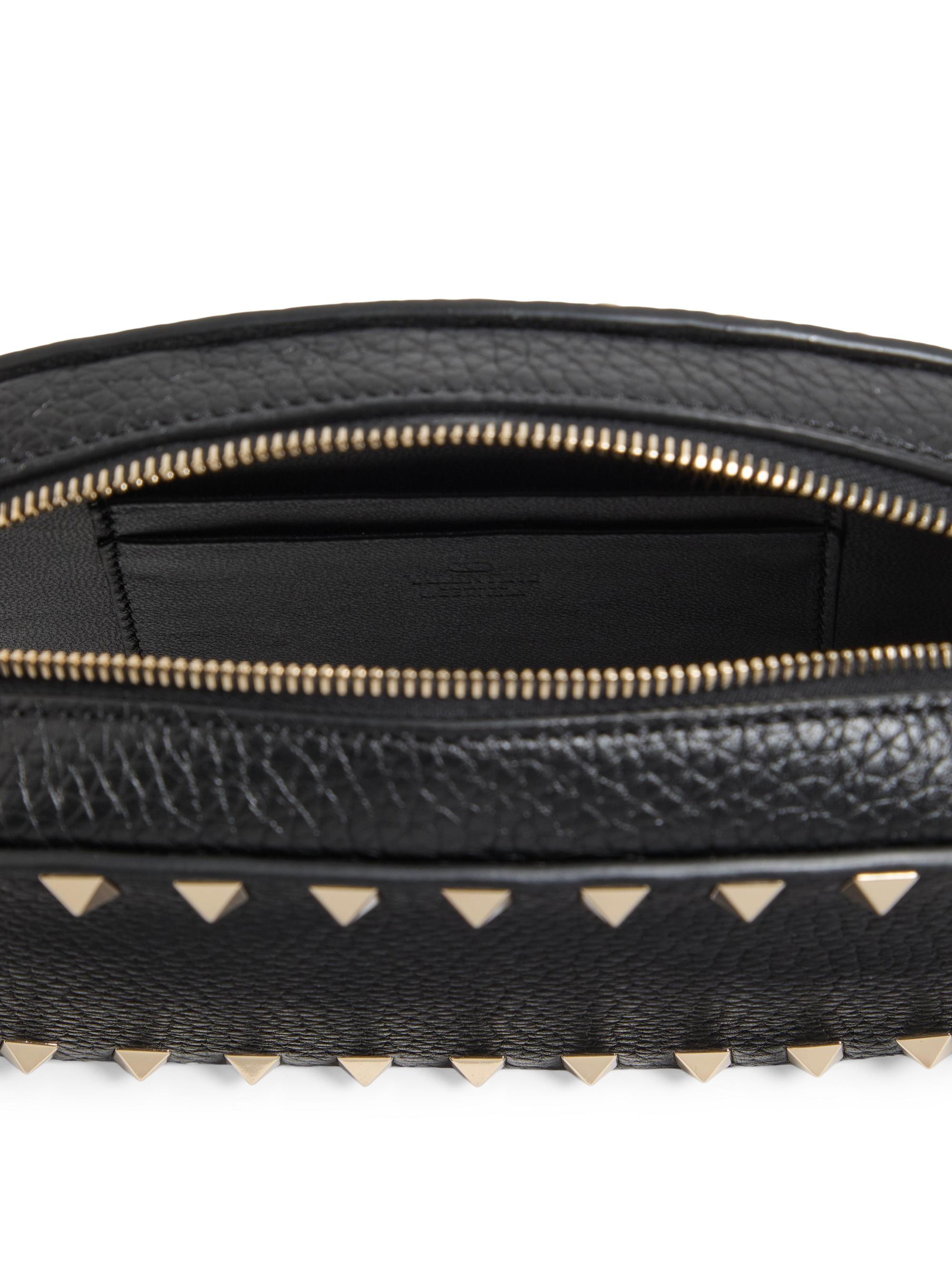 Mini Rockstud Crossbody Bag in Grainy Calfskin