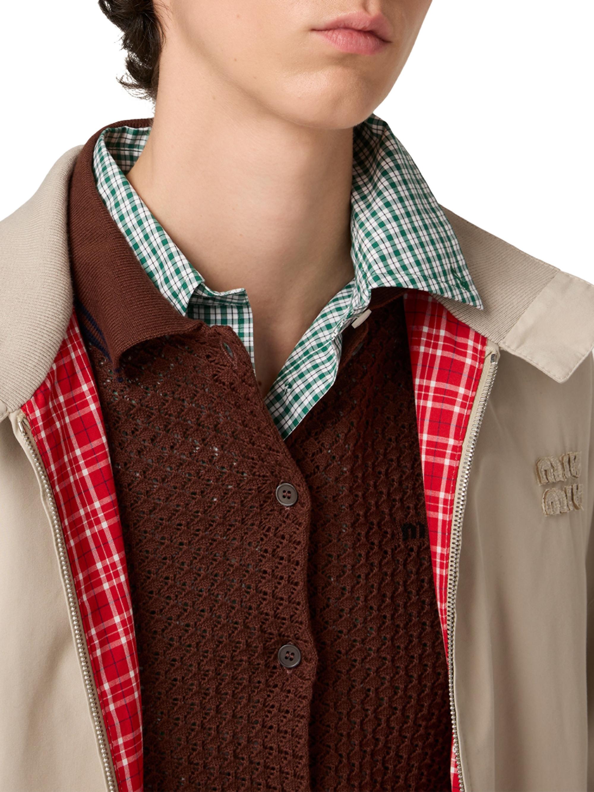 Miu Miu Panama Cotton Blouson Jacket | Saks Fifth Avenue