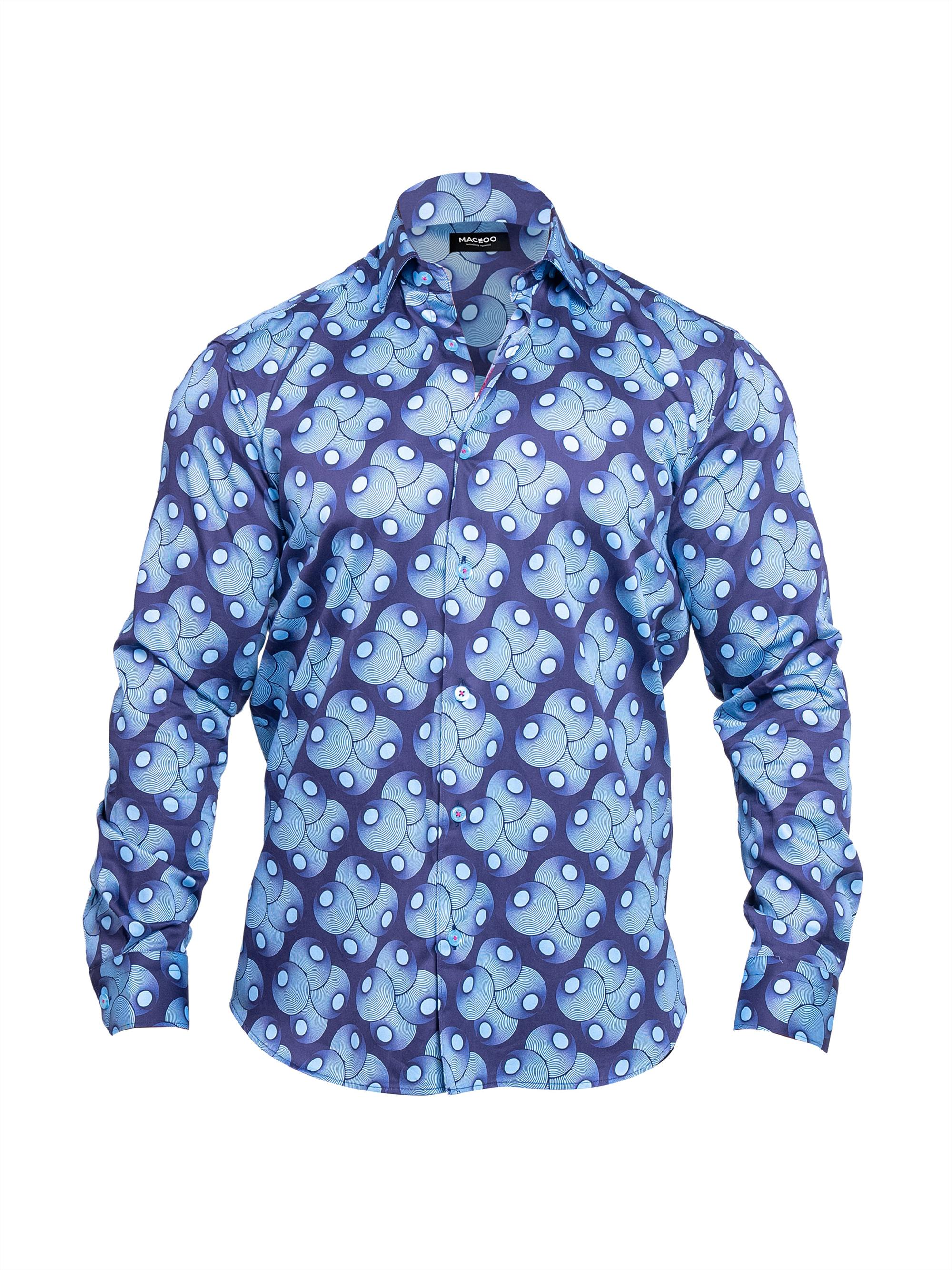 Maceoo Men's Fibonacci Resistance Shirt - Blue
