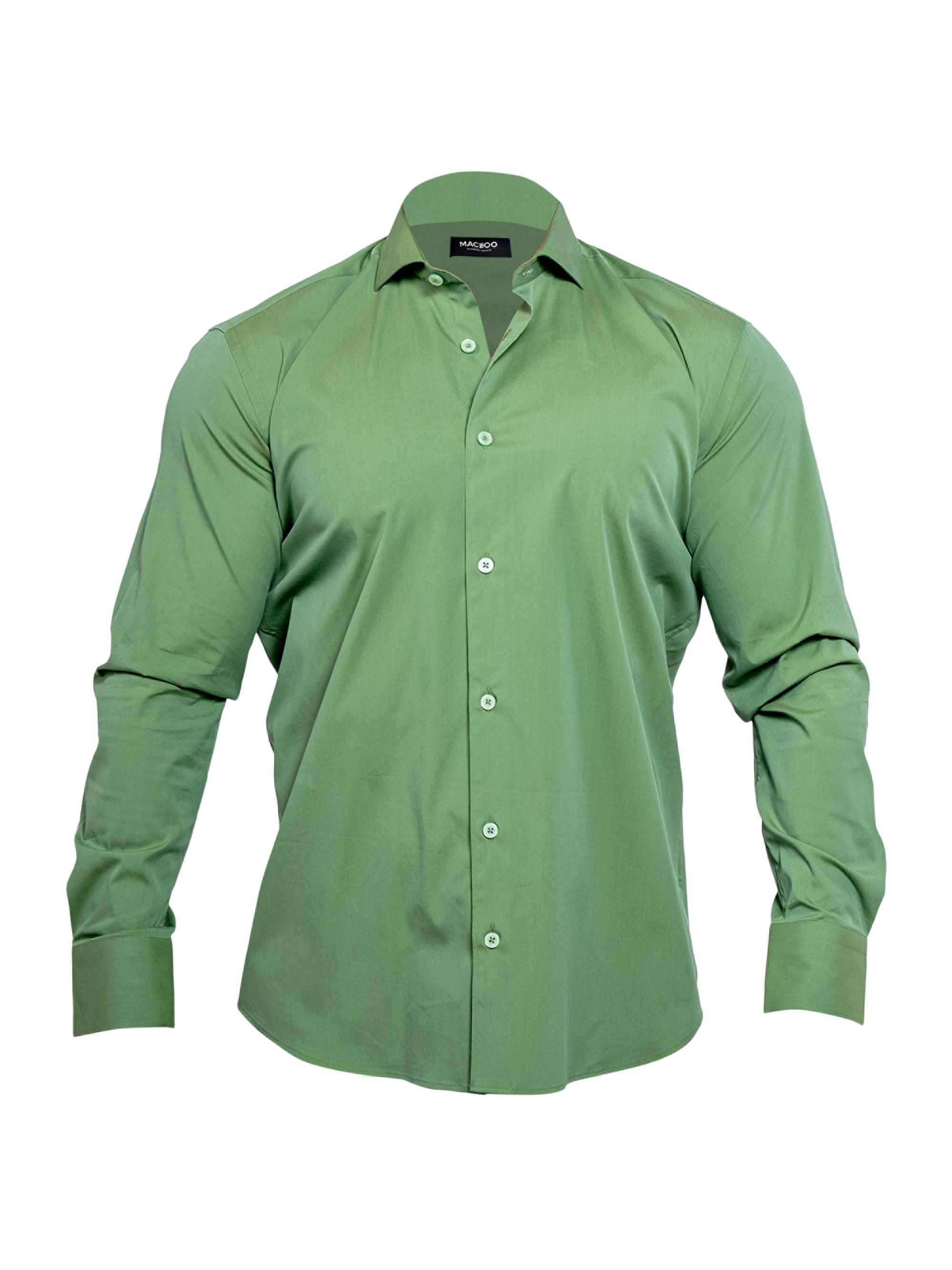 Maceoo Men's Einstein Aristocrat Luxe Stretch Shirt - Green
