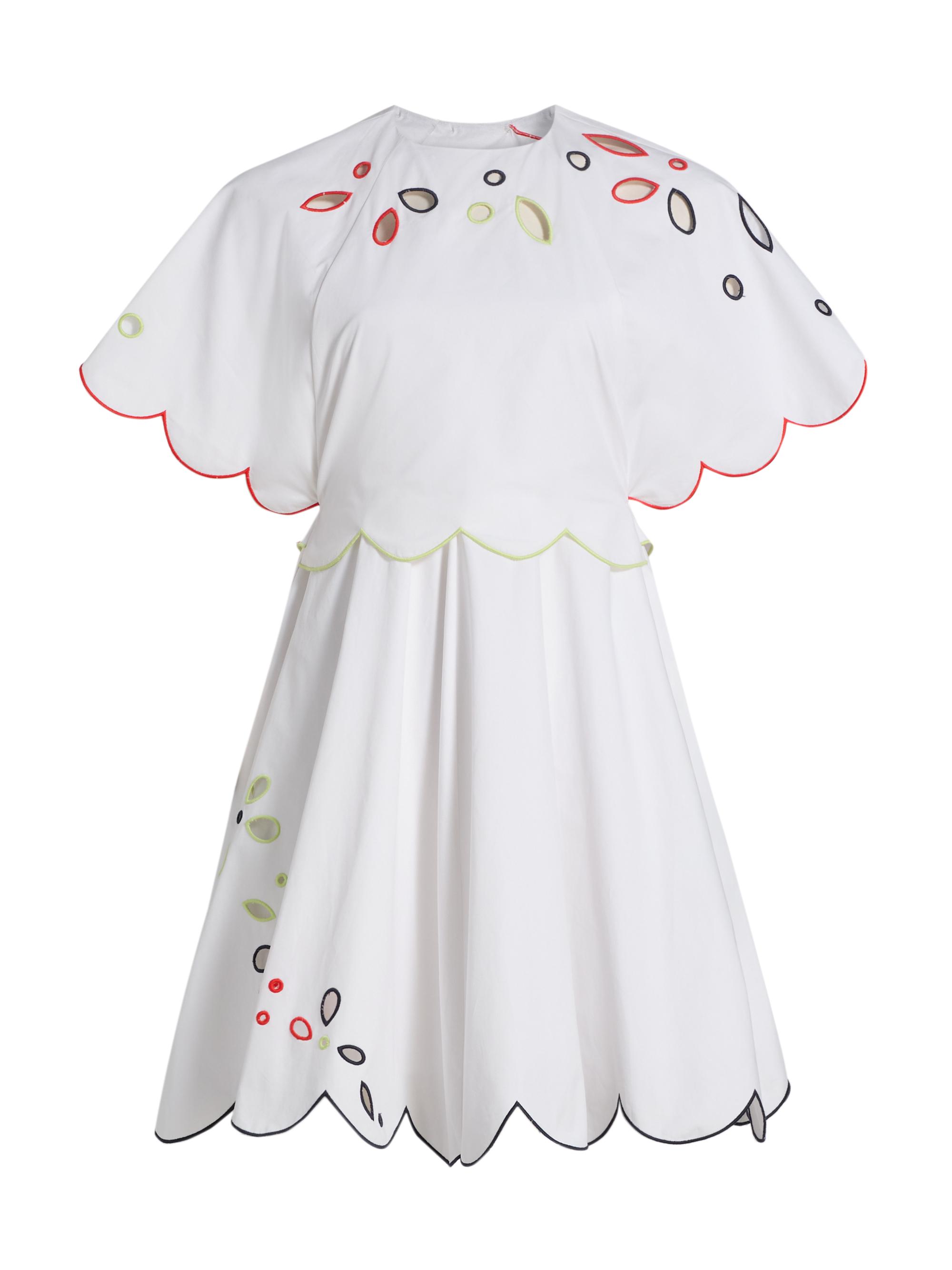 Buttercup Scalloped Cotton Minidress