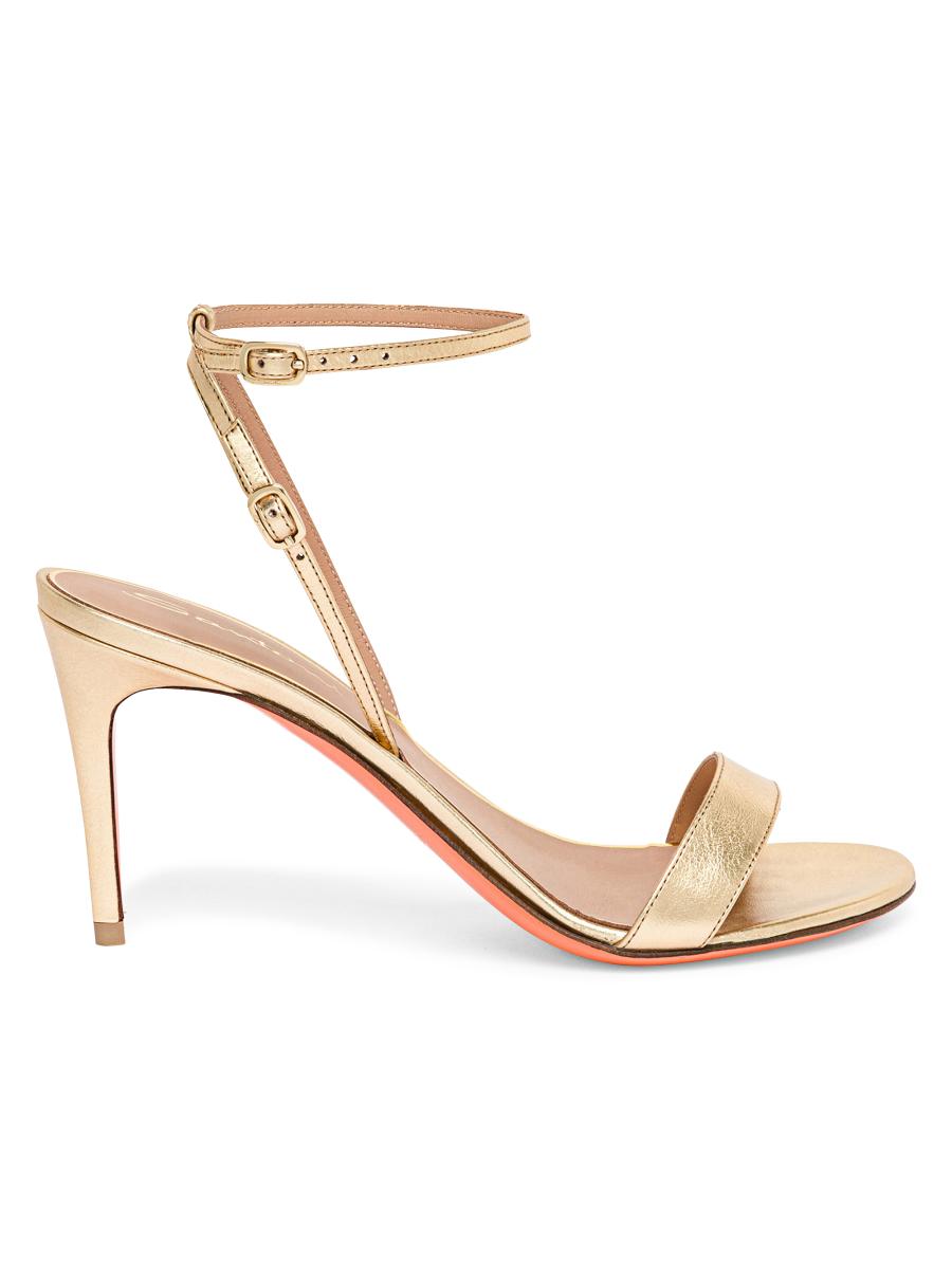 Santoni 40MM Patent Leather Sandals | Saks Fifth Avenue