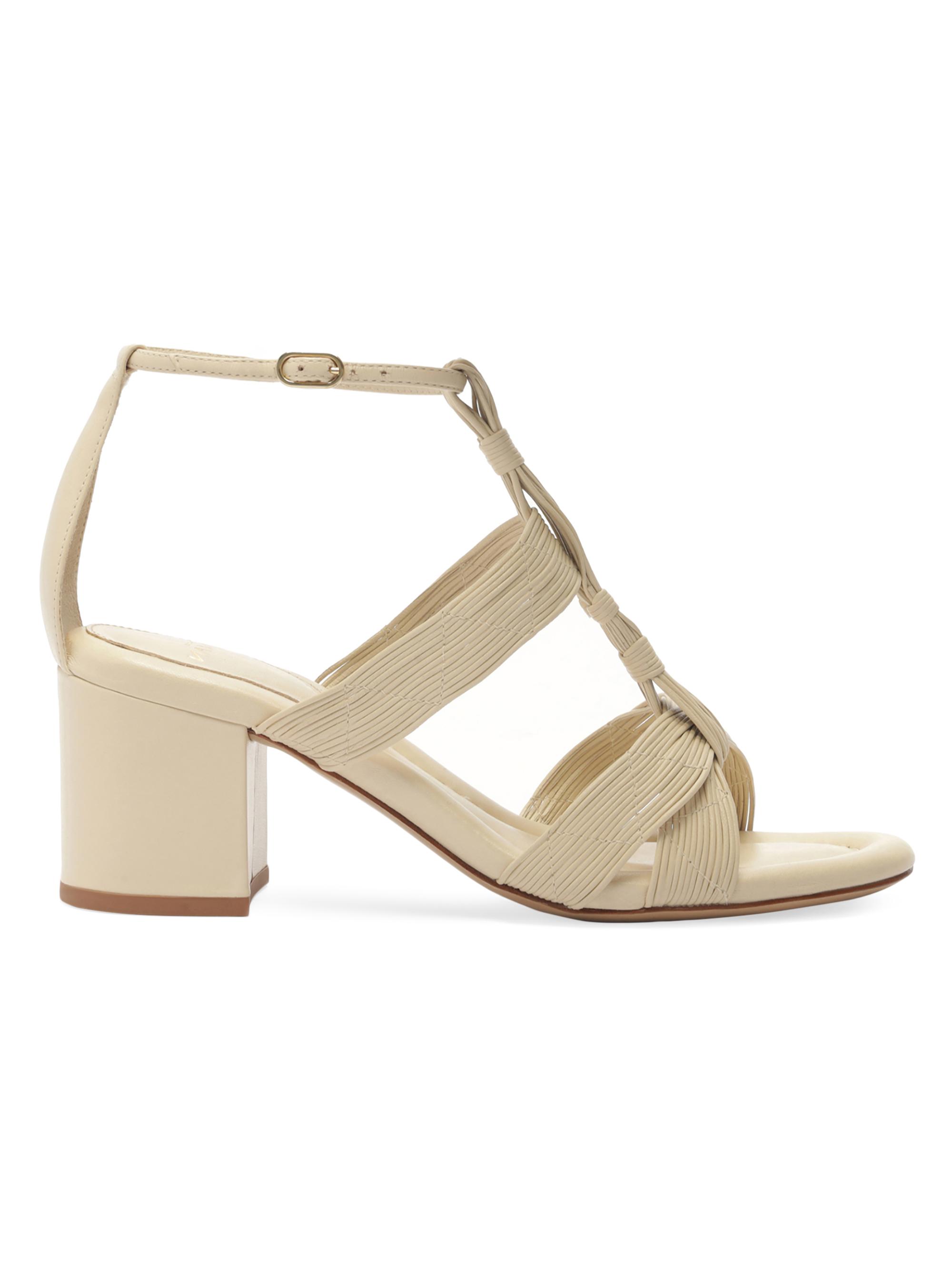 Alexandre Birman Women's Olga 60MM Leather T-Strap Sandals - Eggshell