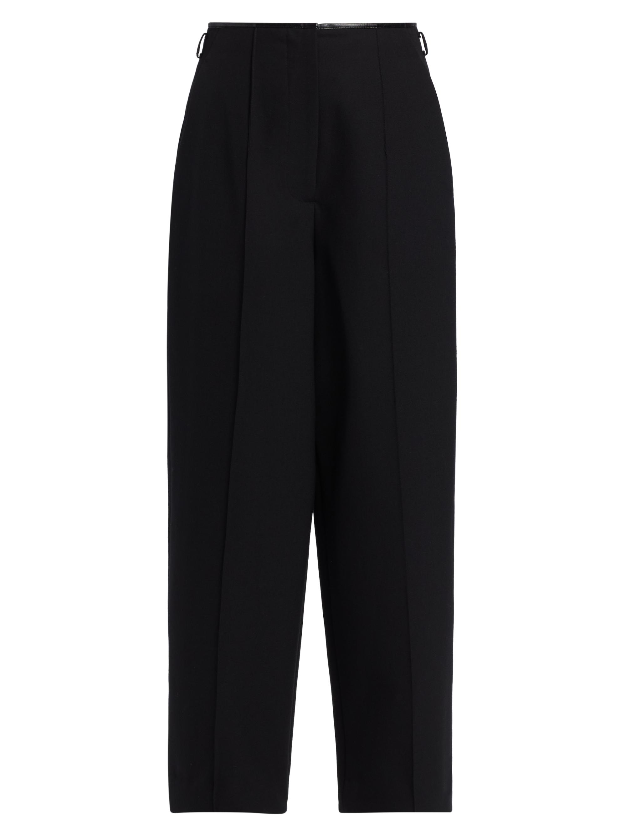 Helmut Lang Women's Carrot Relaxed Fit Virgin Wool-Blend Pants - Black