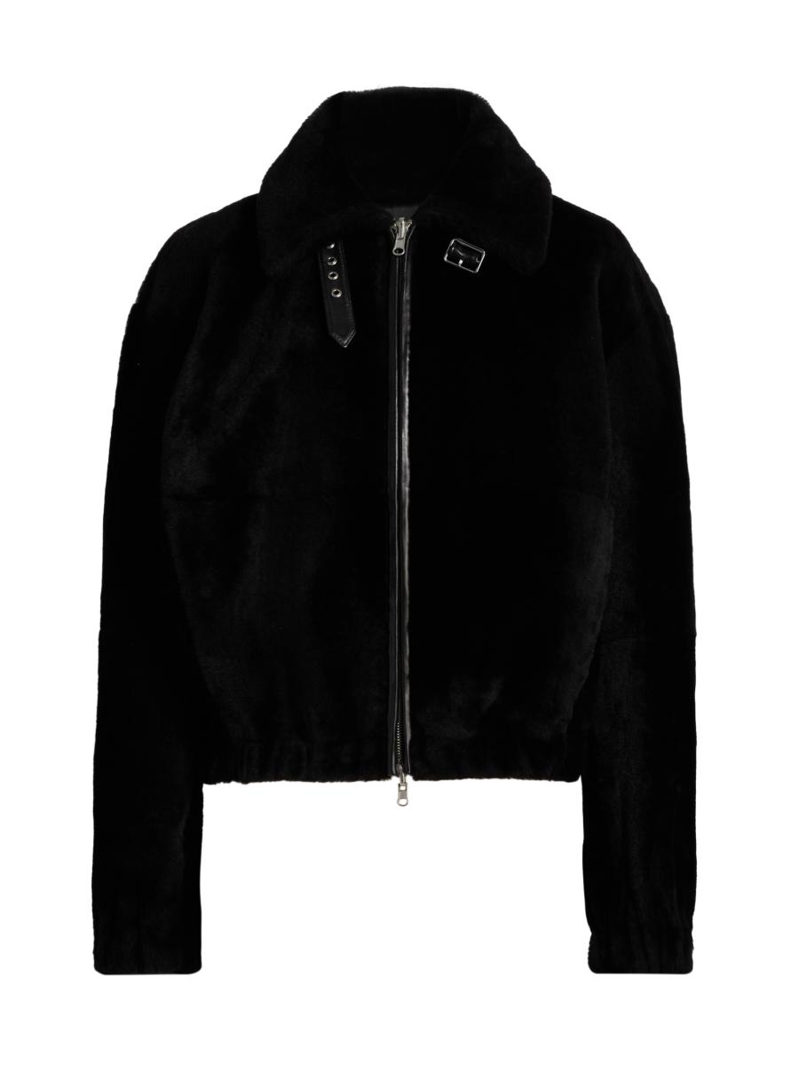 Helmut Lang Shearling Relaxed-Fit Bomber Jacket | Saks Fifth Avenue