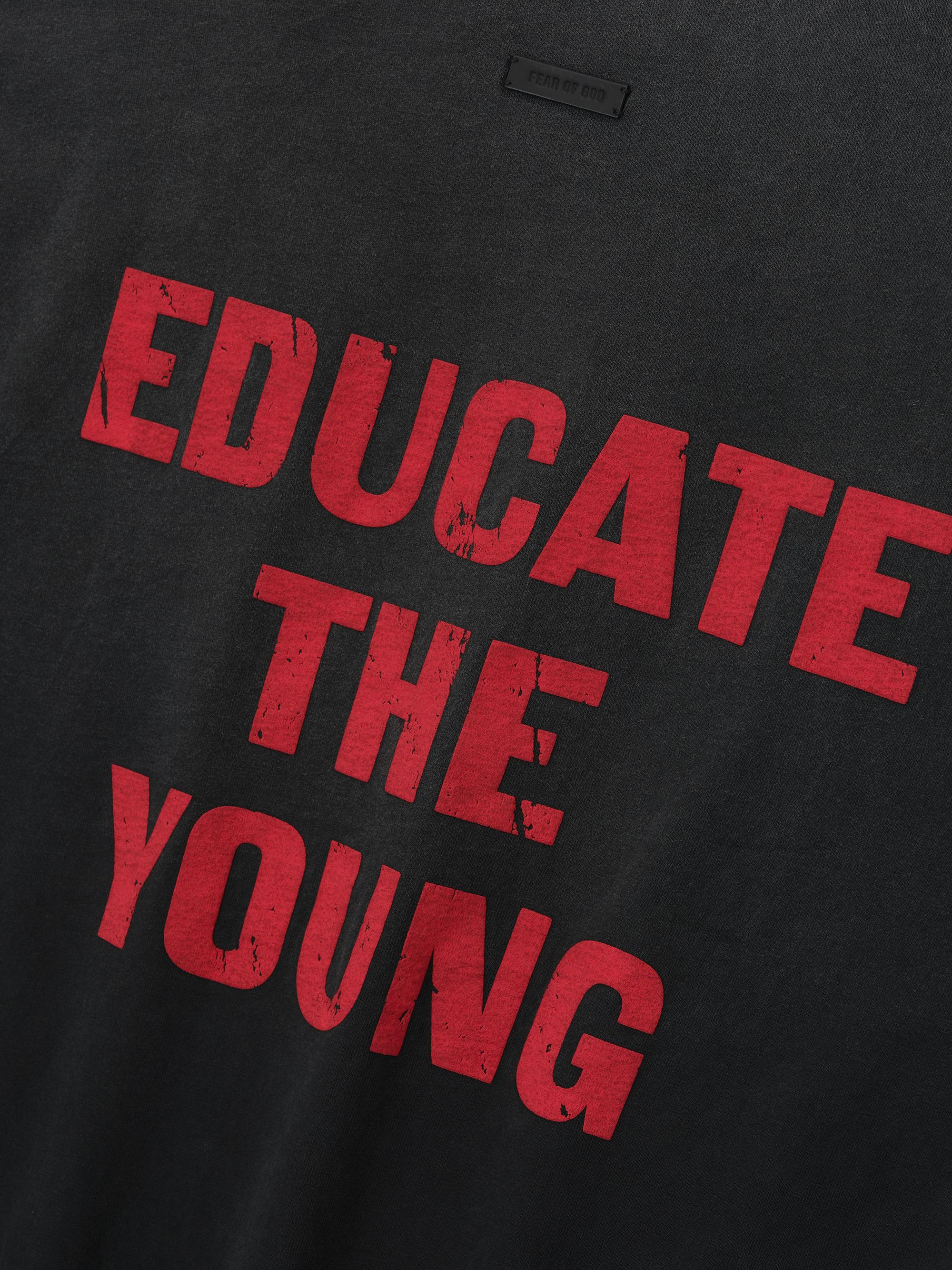 ''Educate'' Cotton Relaxed-Fit T-Shirt
