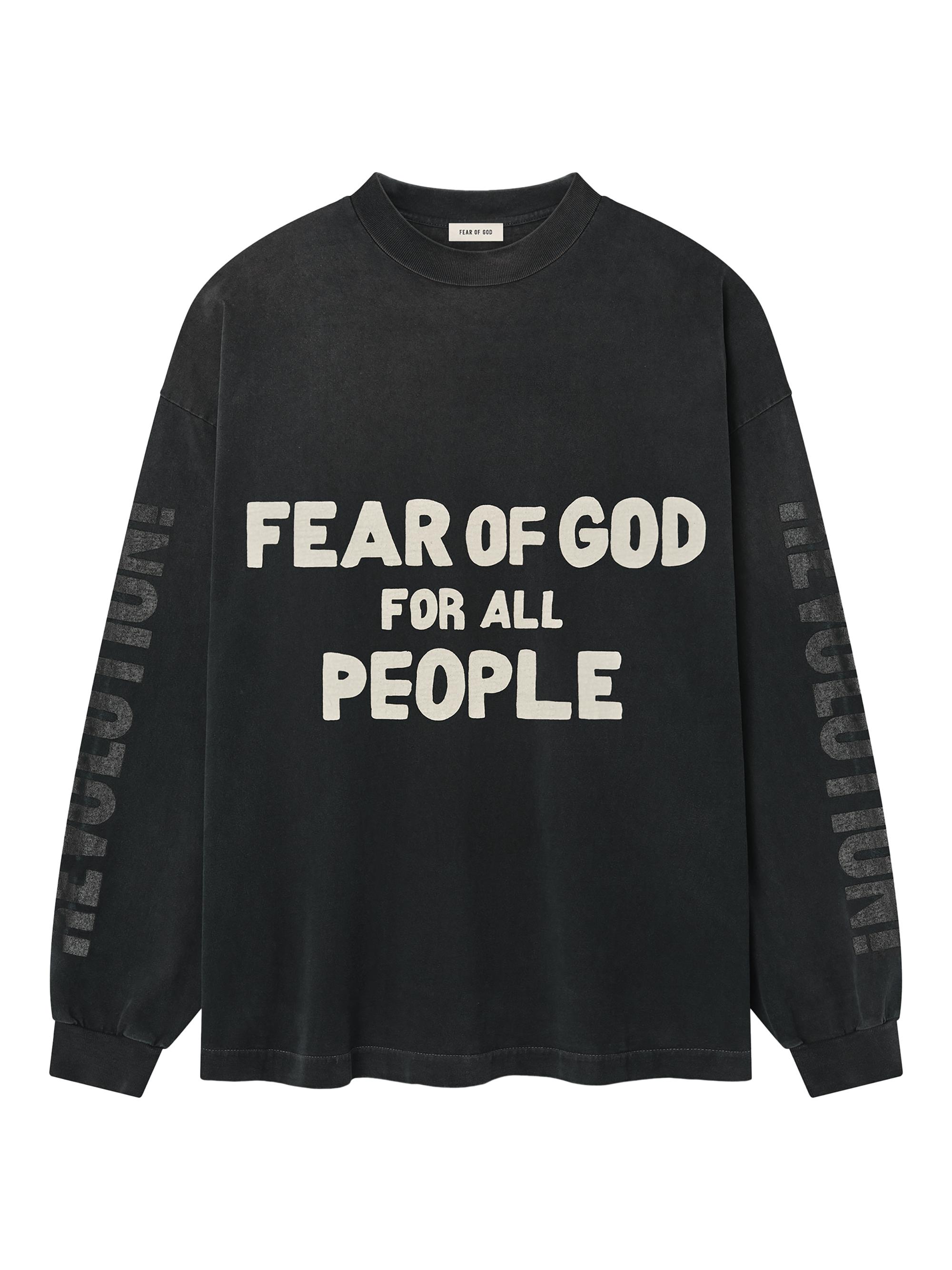 トップス Fear of god overlapped knit gray Fear Of God Overlapped