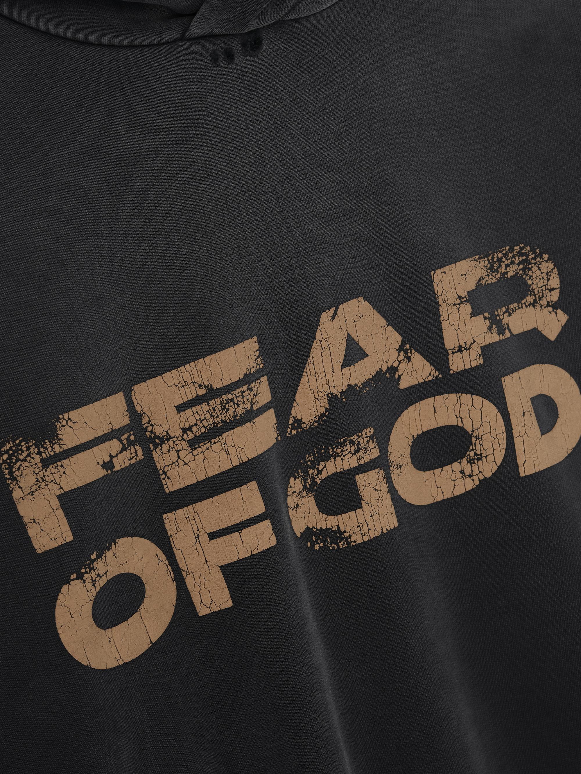 Fear of God Logo Distressed Cotton Hoodie | Saks Fifth Avenue