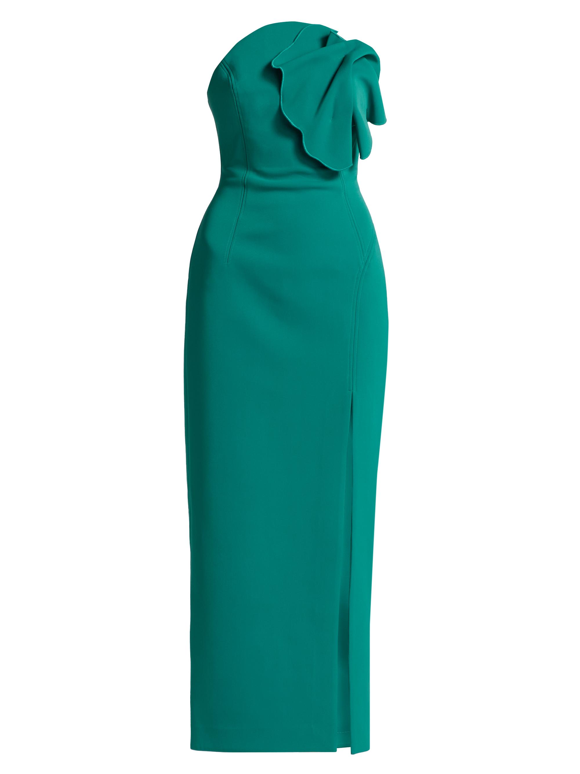 Acler Women's Manton Strapless Midi-Dress - Dark Pacific