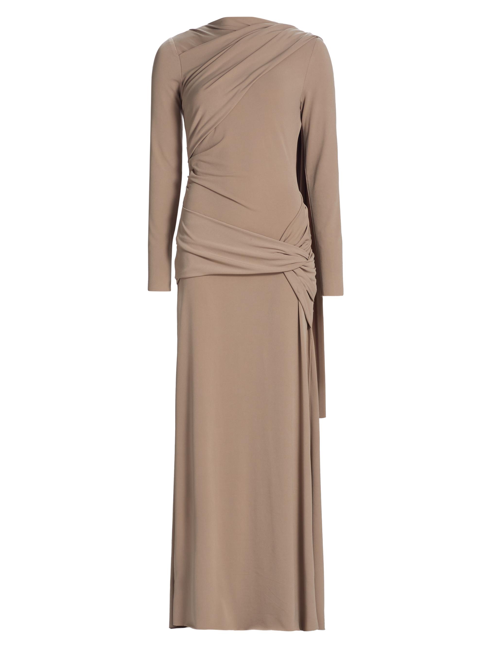 Acler Women's Catherinson Gathered Knit Maxi Dress - Oat Latte