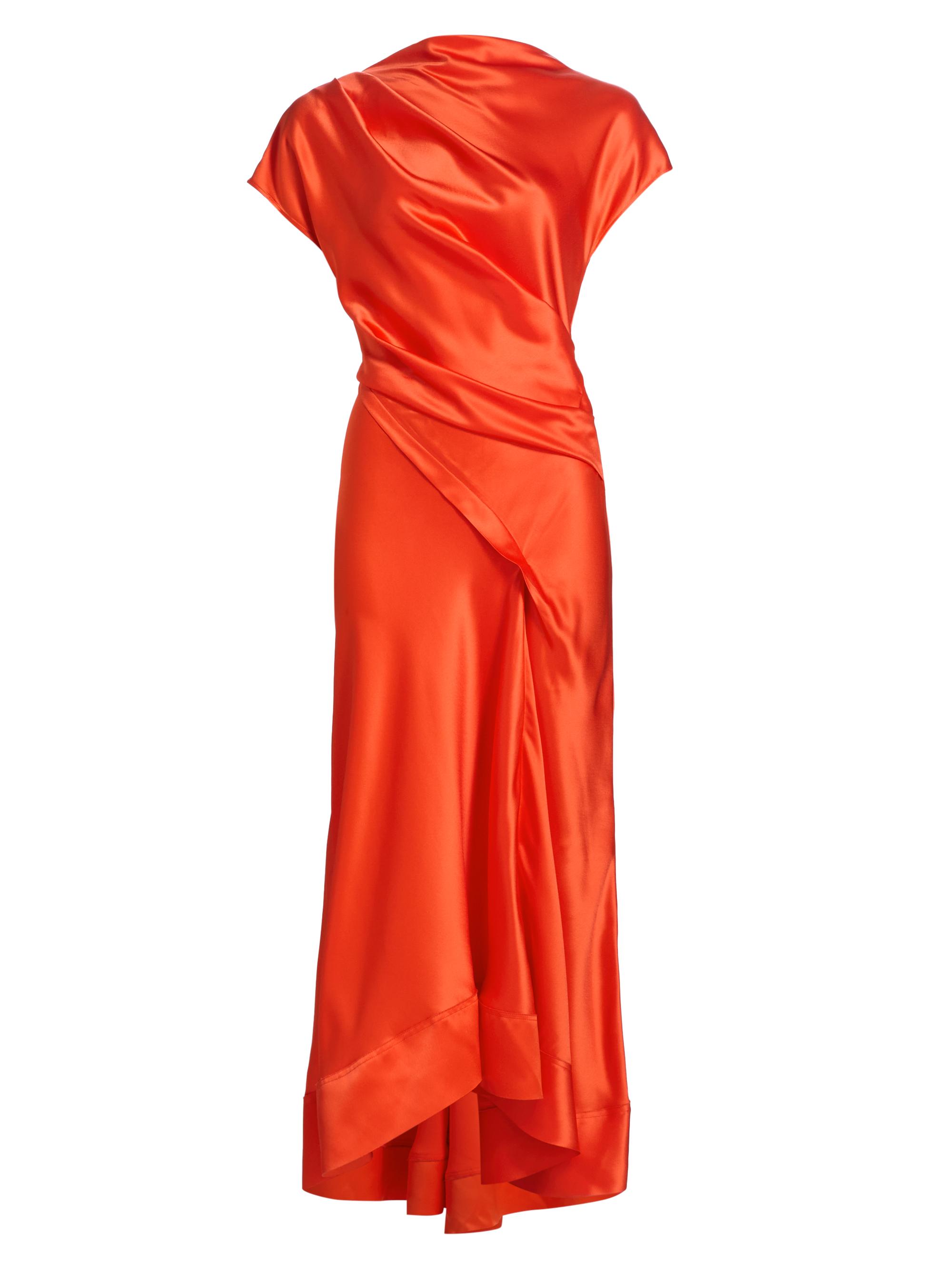 Acler Women's Glatton Gathered Satin Maxi Dress - Slate