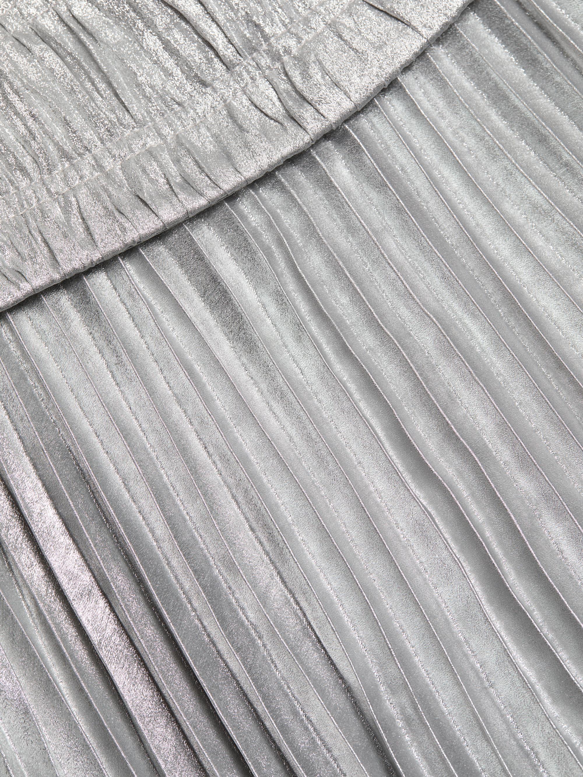 Acler Rockland Metallic Pleated Strapless Midi-Dress | Saks Fifth