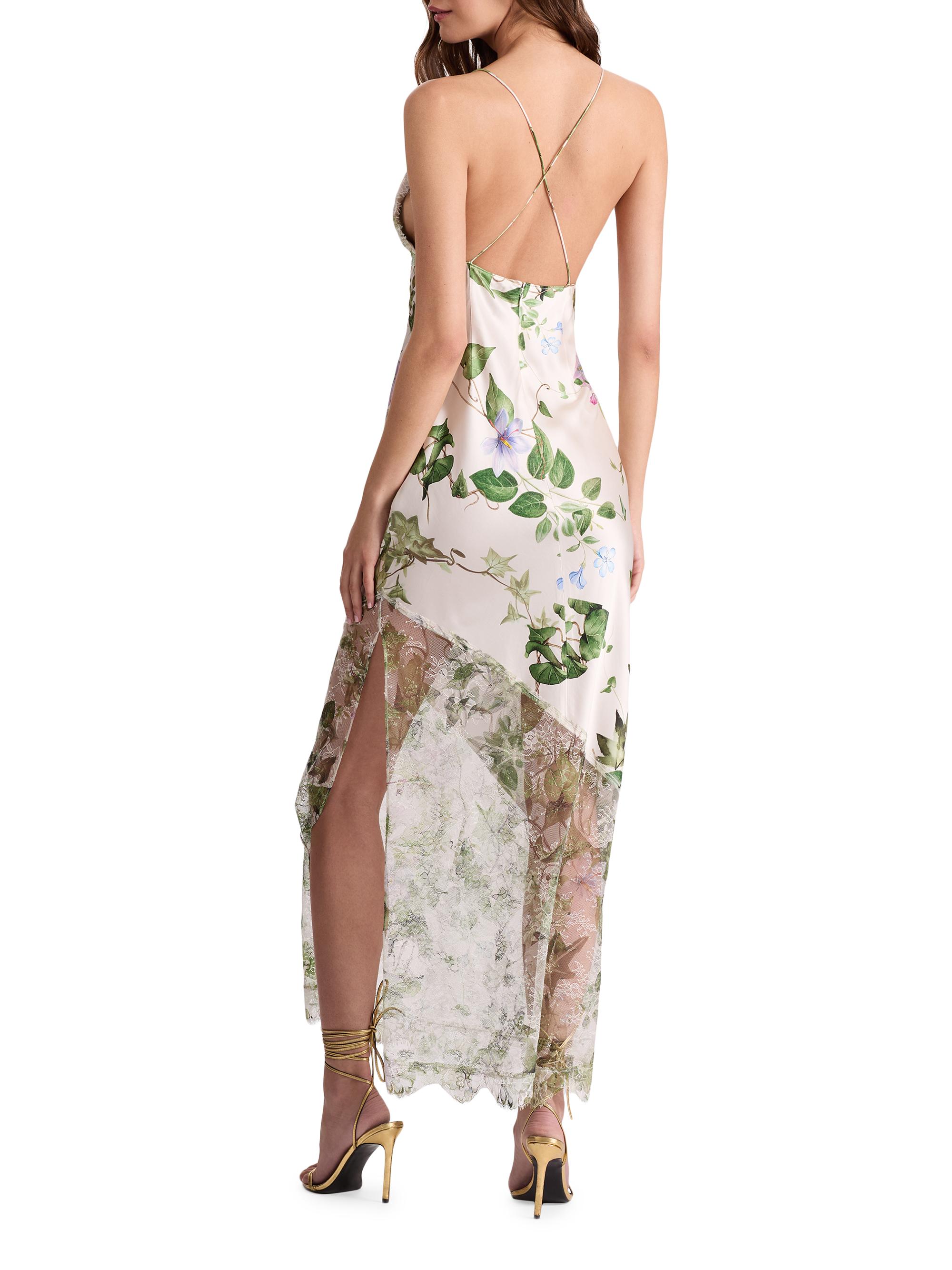 ALICE + OLIVIA Claudia Floral Lace Slipdress | Saks Fifth Avenue