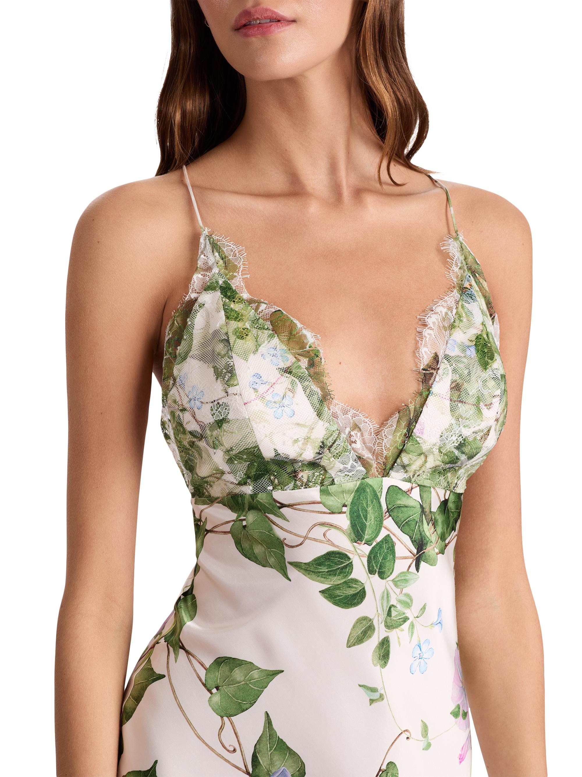 Alice + Olivia Claudia Floral Lace Slipdress | Saks Fifth Avenue