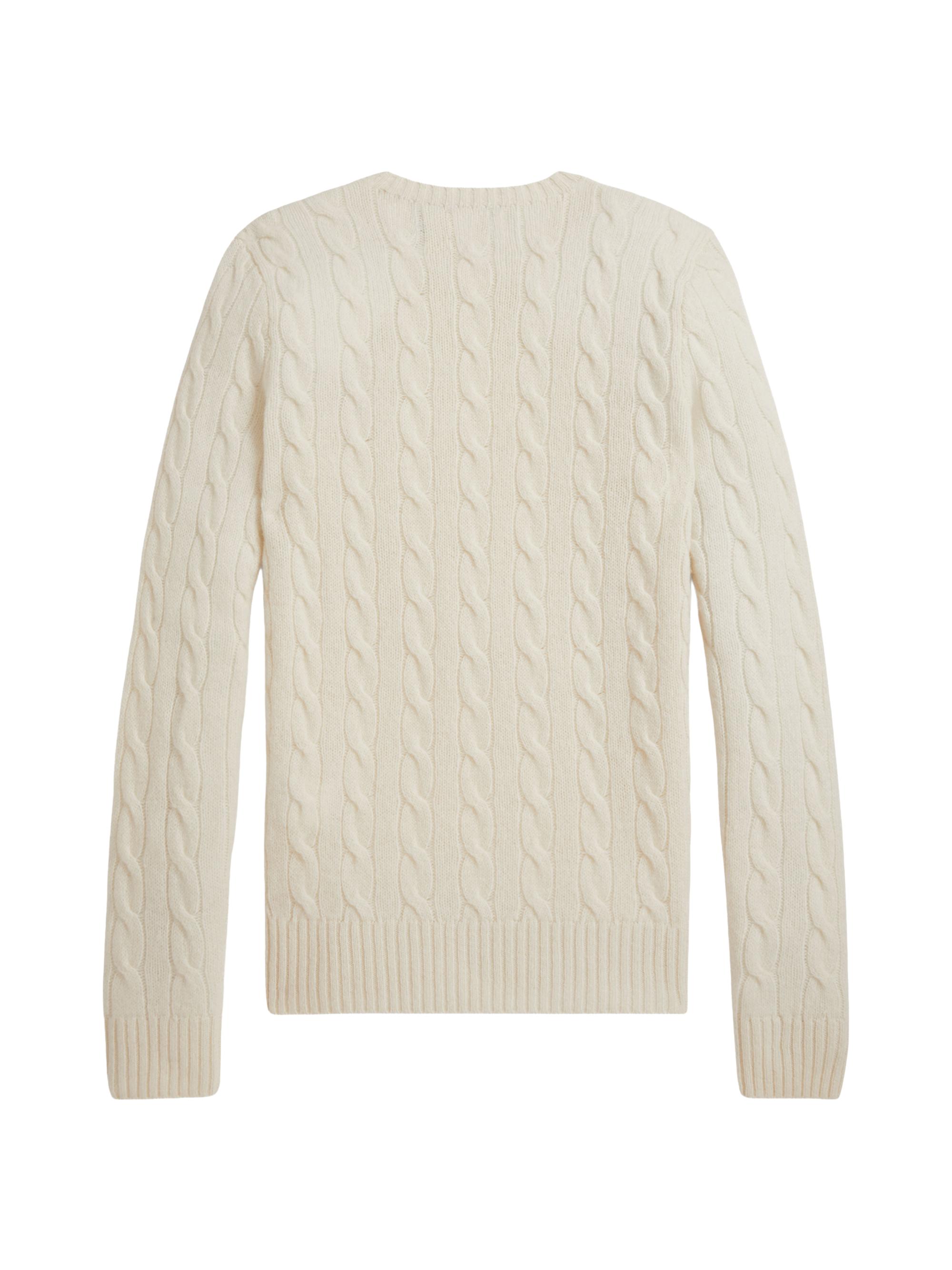 Cable-Knit Wool-Cashmere Crewneck Sweater